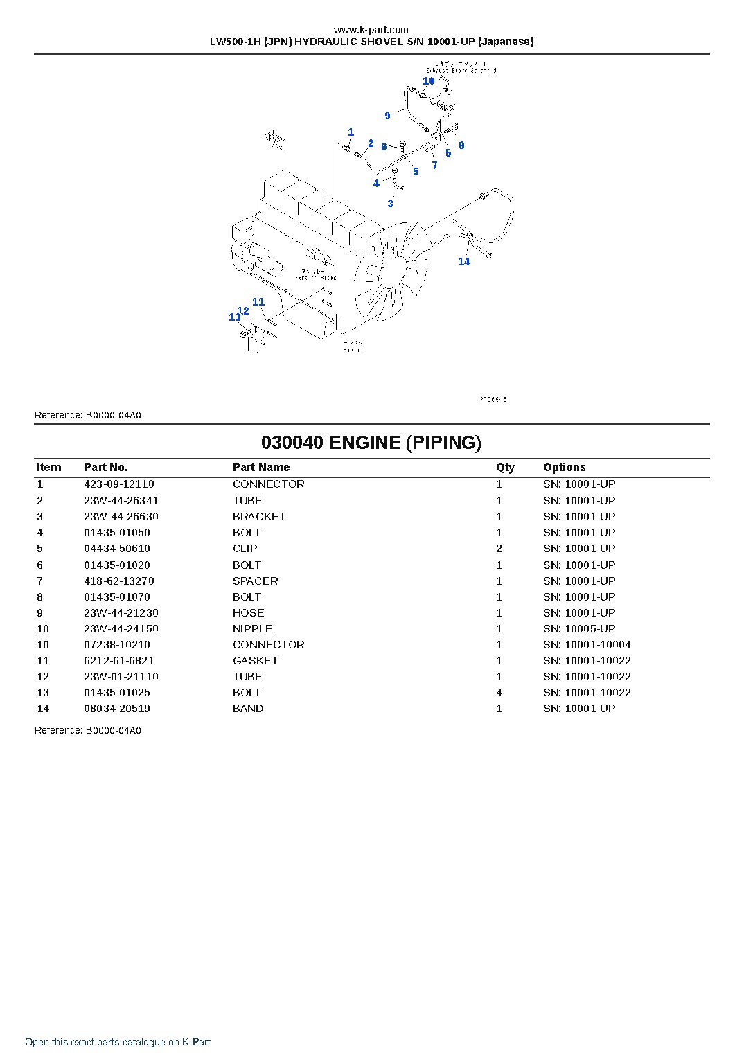 LW500-1H (JPN) HYDRAULIC SHOVEL S/N 10001-UP (Japanese) – sample page 4