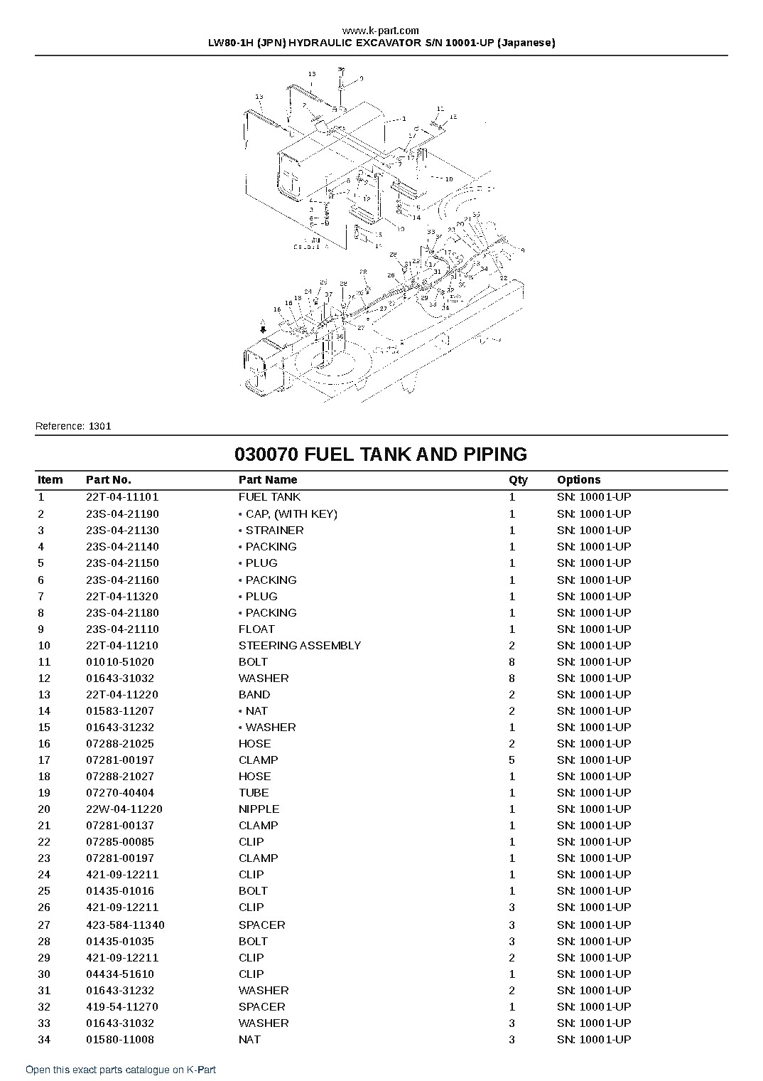 LW80-1H (JPN) HYDRAULIC EXCAVATOR S/N 10001-UP (Japanese) – sample page 10