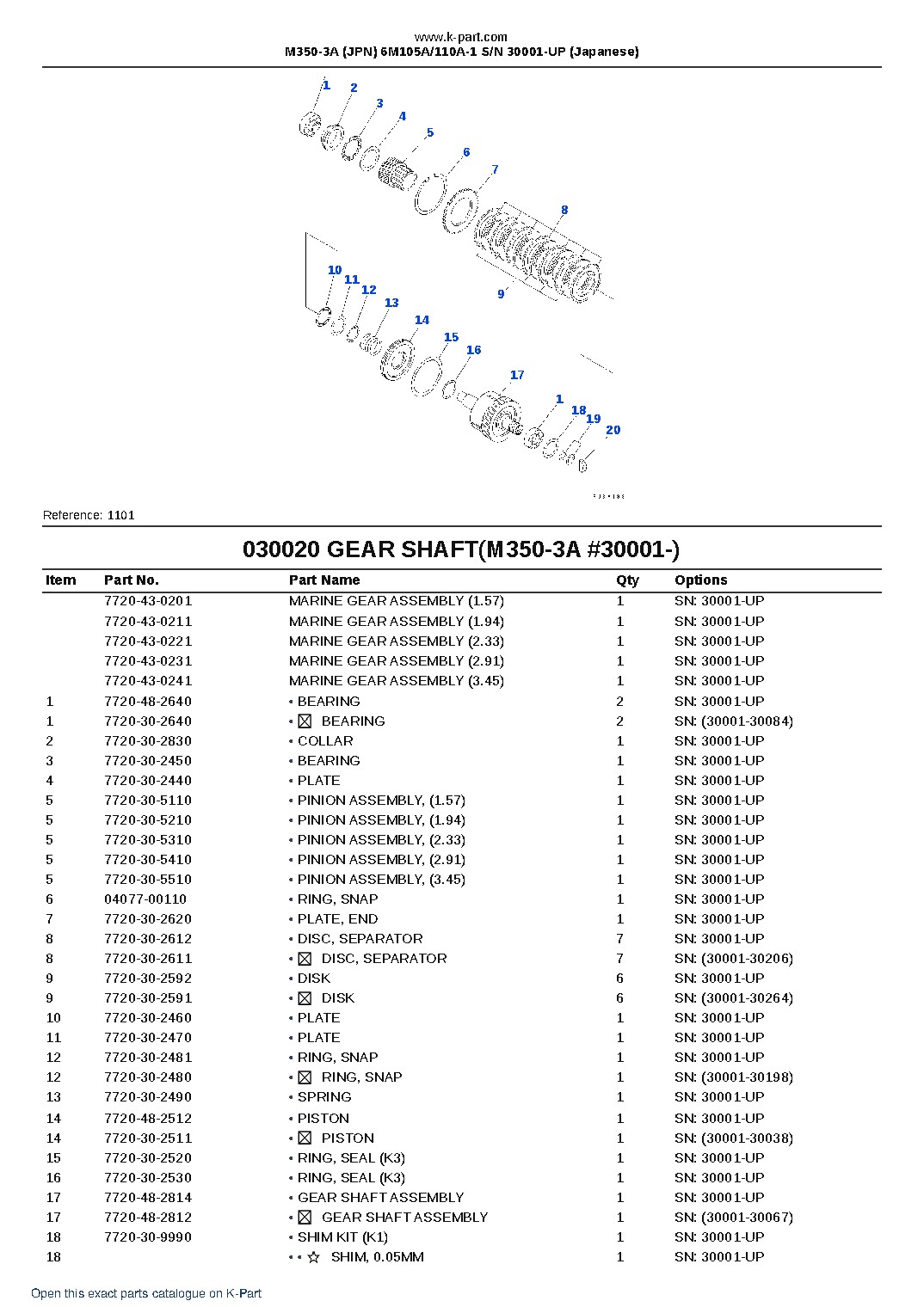 M350-3A (JPN) 6M105A/110A-1 S/N 30001-UP (Japanese) – sample page 3 M350-3A (JPN) 6M105A/110A-1 S/N 30001-UP (Japanese) – sample page 3