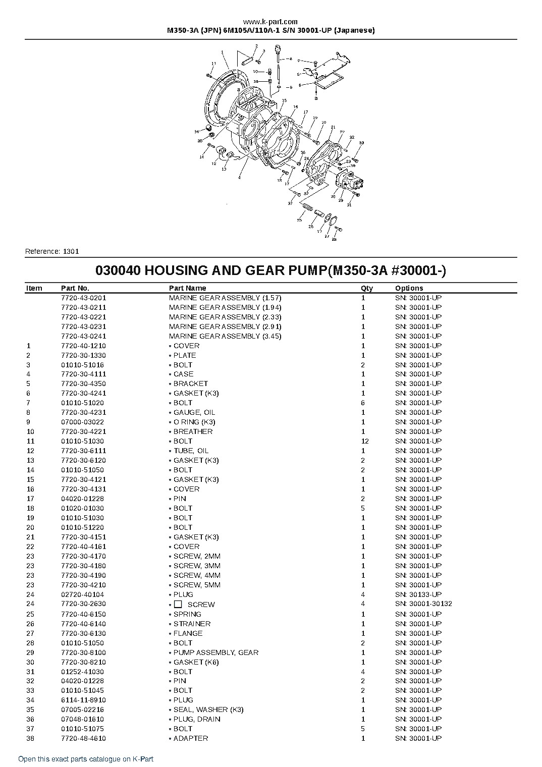 M350-3A (JPN) 6M105A/110A-1 S/N 30001-UP (Japanese) – sample page 7 M350-3A (JPN) 6M105A/110A-1 S/N 30001-UP (Japanese) – sample page 7