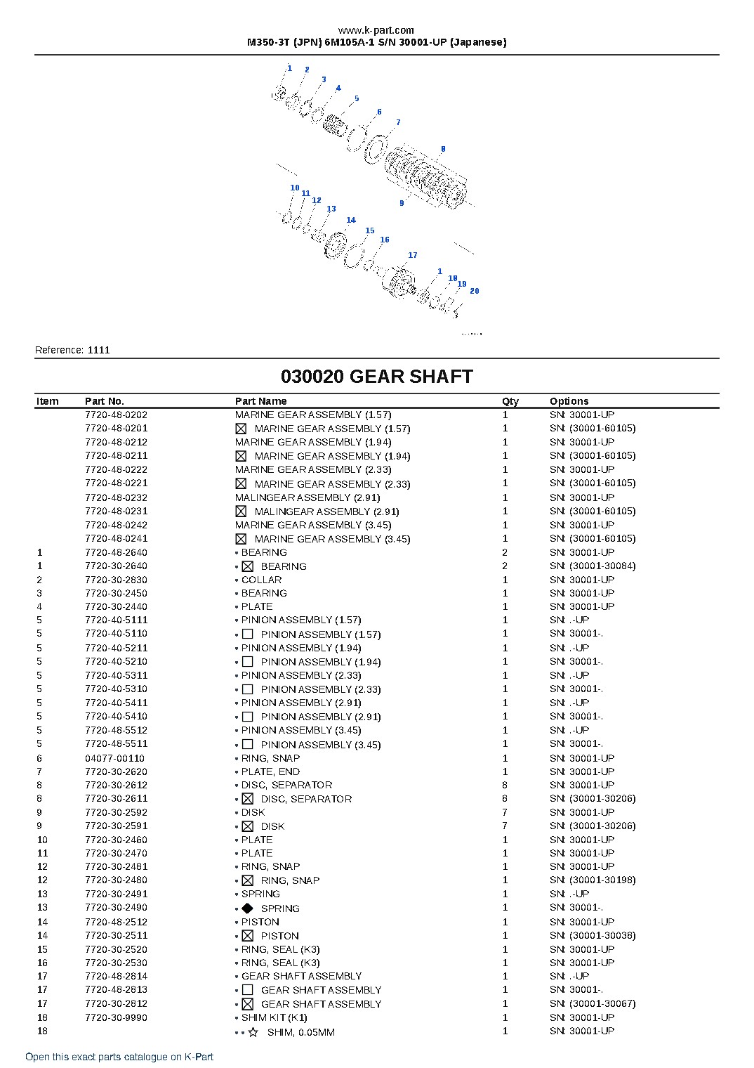 M350-3T (JPN) 6M105A-1 S/N 30001-UP (Japanese) – sample page 3 M350-3T (JPN) 6M105A-1 S/N 30001-UP (Japanese) – sample page 3