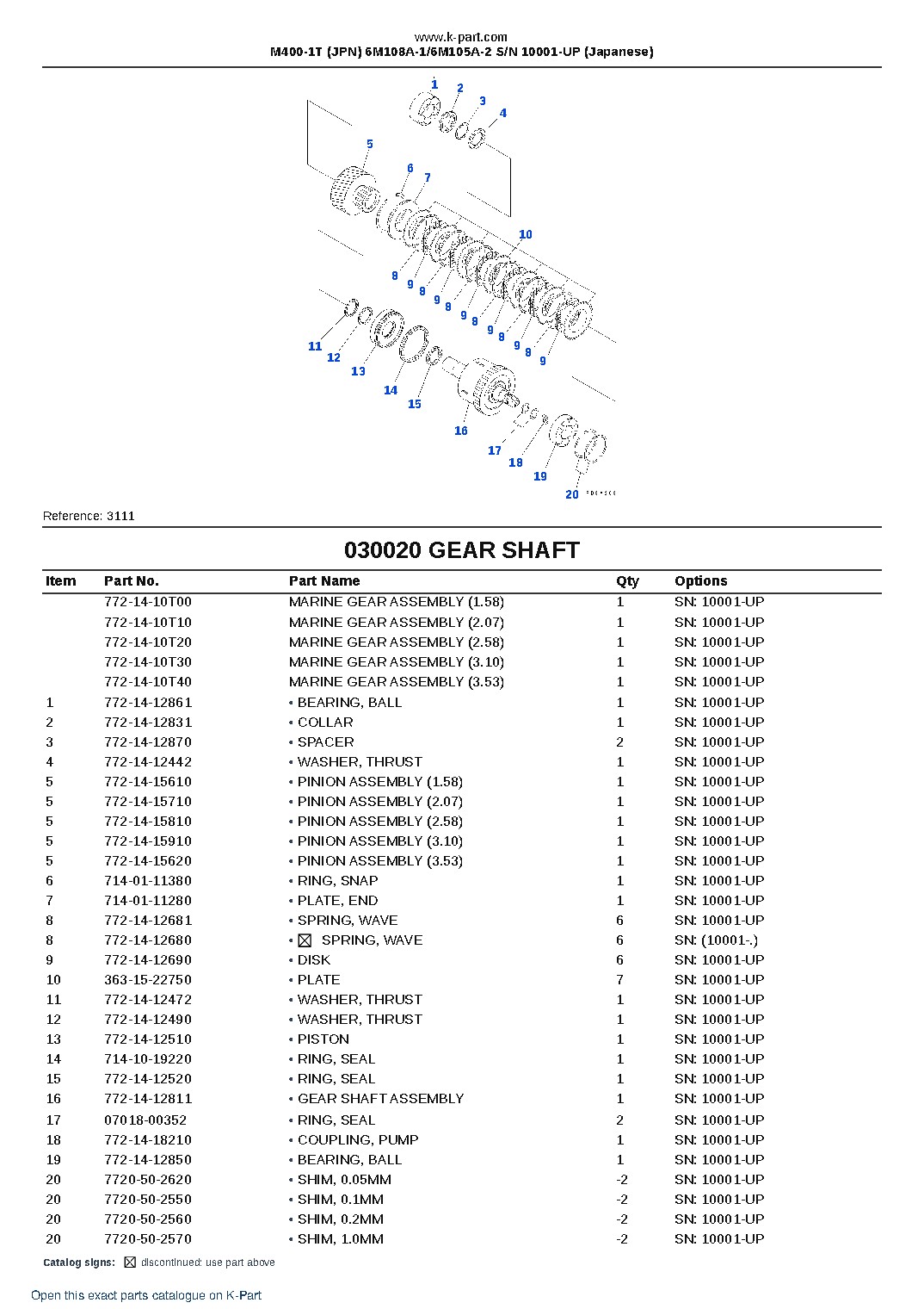 M400-1T (JPN) 6M108A-1/6M105A-2 S/N 10001-UP (Japanese) – sample page 3 M400-1T (JPN) 6M108A-1/6M105A-2 S/N 10001-UP (Japanese) – sample page 3