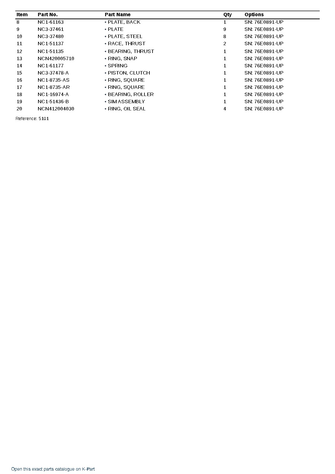 MGN76E-1 (JPN) 6M132A-1 S/N 76E0891-UP (Japanese) – sample page 4 MGN76E-1 (JPN) 6M132A-1 S/N 76E0891-UP (Japanese) – sample page 4
