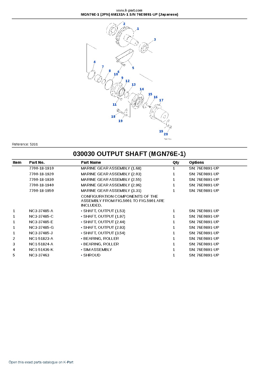 MGN76E-1 (JPN) 6M132A-1 S/N 76E0891-UP (Japanese) – sample page 5 MGN76E-1 (JPN) 6M132A-1 S/N 76E0891-UP (Japanese) – sample page 5