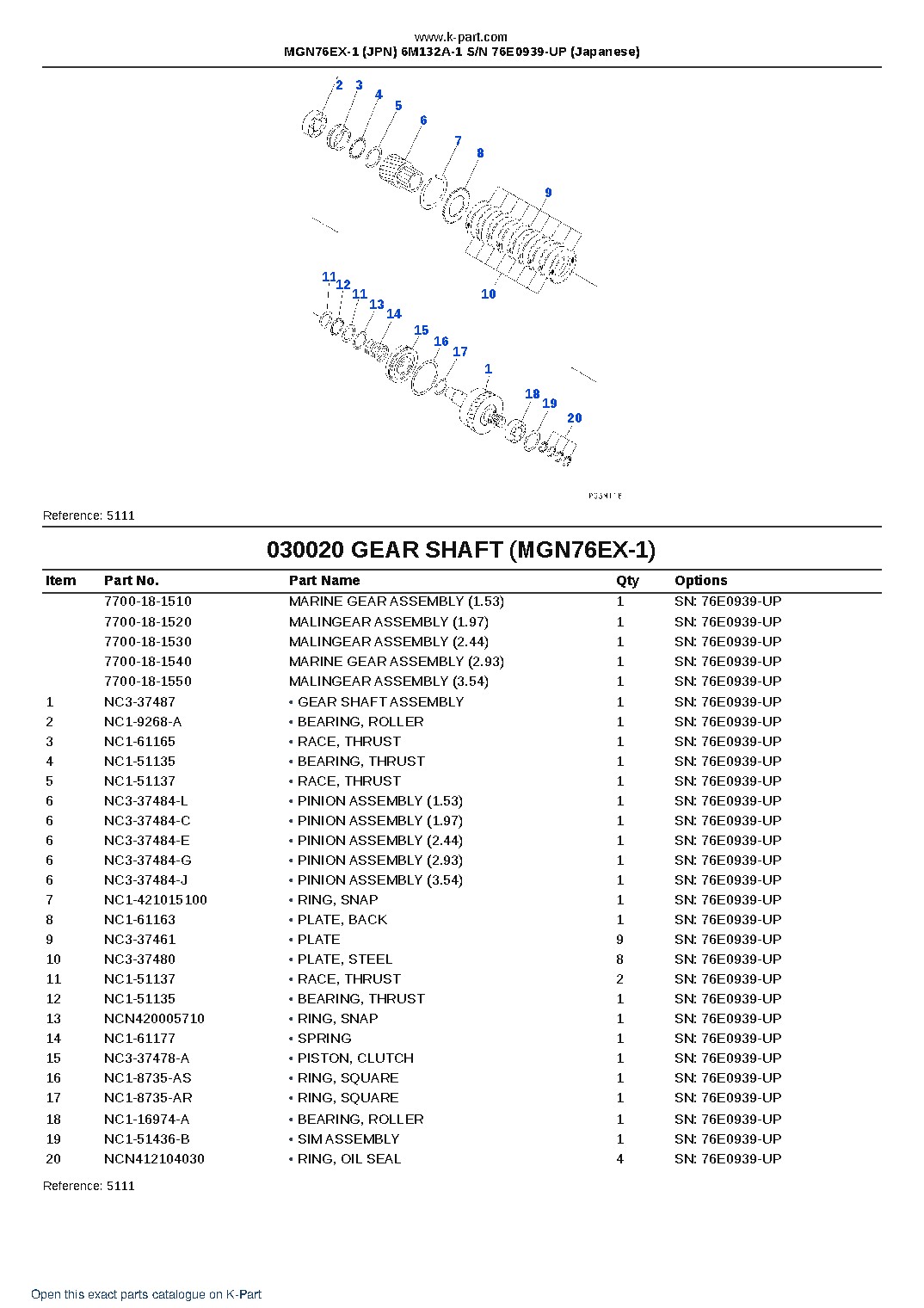 MGN76EX-1 (JPN) 6M132A-1 S/N 76E0939-UP (Japanese) – sample page 3 MGN76EX-1 (JPN) 6M132A-1 S/N 76E0939-UP (Japanese) – sample page 3