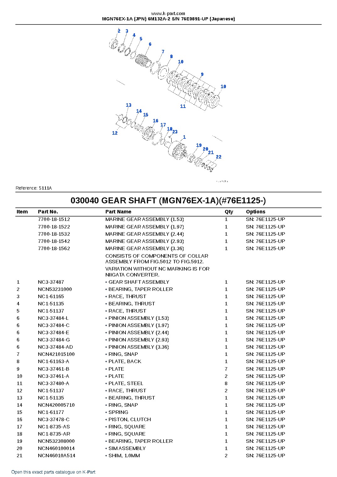 MGN76EX-1A (JPN) 6M132A-2 S/N 76E0891-UP (Japanese) – sample page 7 MGN76EX-1A (JPN) 6M132A-2 S/N 76E0891-UP (Japanese) – sample page 7