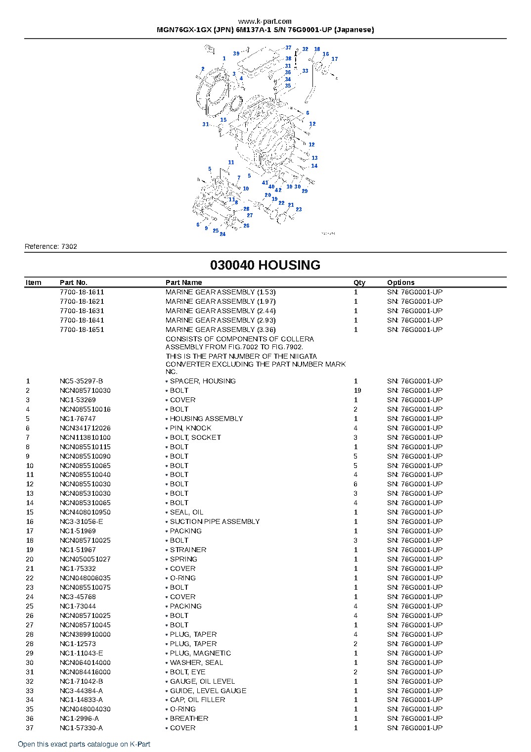 MGN76GX-1GX (JPN) 6M137A-1 S/N 76G0001-UP (Japanese) – sample page 7 MGN76GX-1GX (JPN) 6M137A-1 S/N 76G0001-UP (Japanese) – sample page 7