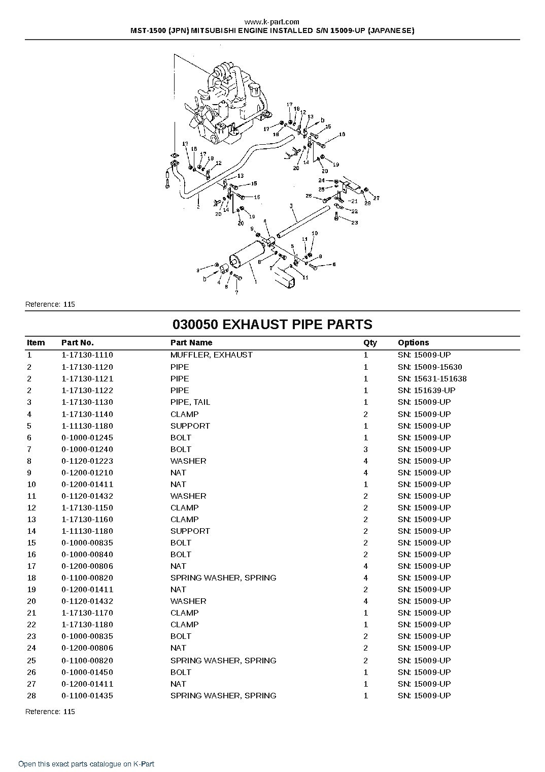 MST-1500 (JPN) MITSUBISHI ENGINE INSTALLED S/N 15009-UP (JAPANESE) – sample page 6 MST-1500 (JPN) MITSUBISHI ENGINE INSTALLED S/N 15009-UP (JAPANESE) – sample page 6