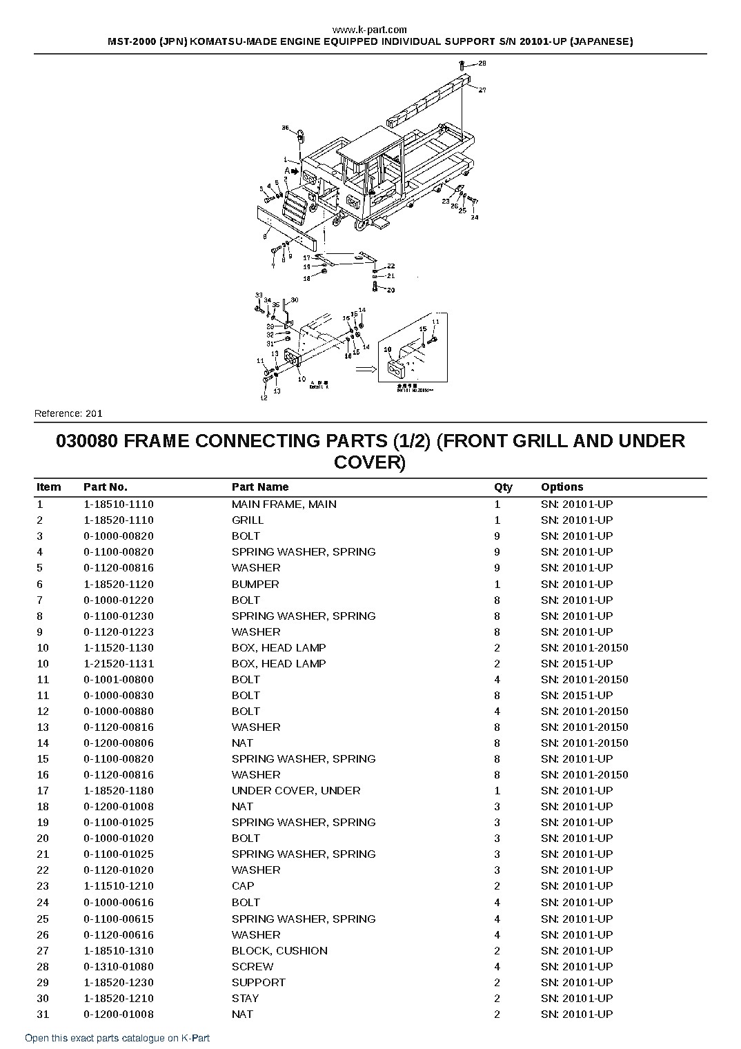 MST-2000 (JPN) KOMATSU-MADE ENGINE EQUIPPED INDIVIDUAL SUPPORT S/N 20101-UP (JAPANESE) – sample page 10 MST-2000 (JPN) KOMATSU-MADE ENGINE EQUIPPED INDIVIDUAL SUPPORT S/N 20101-UP (JAPANESE) – sample page 10