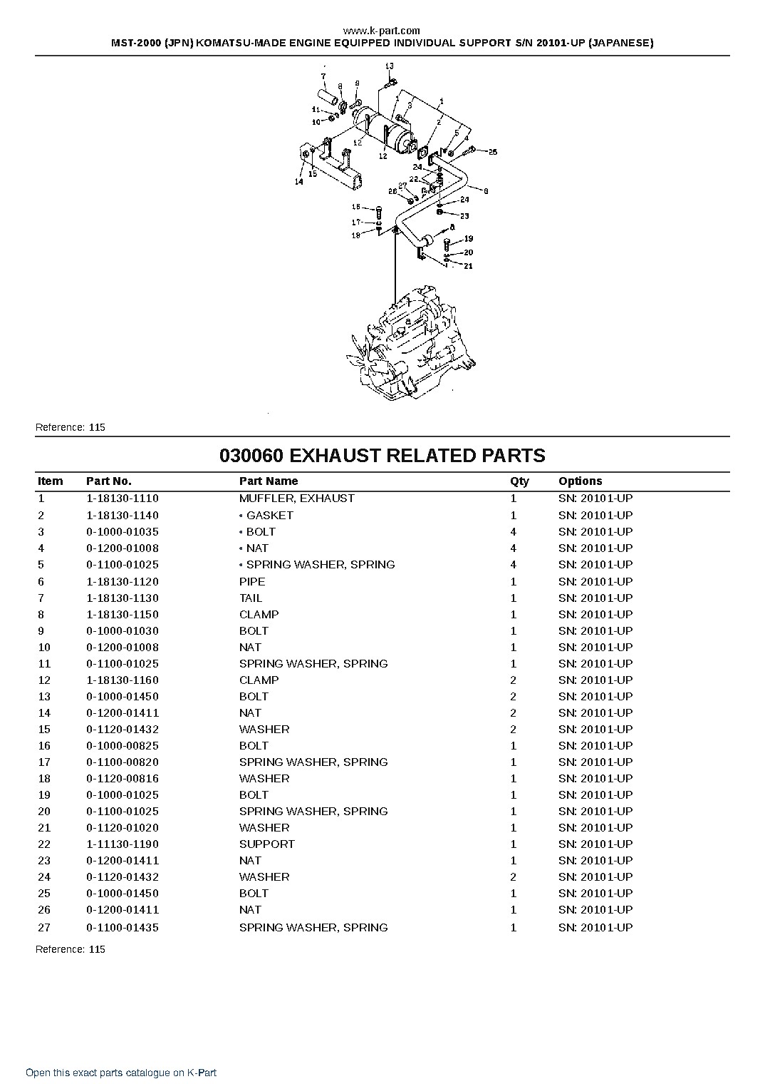 MST-2000 (JPN) KOMATSU-MADE ENGINE EQUIPPED INDIVIDUAL SUPPORT S/N 20101-UP (JAPANESE) – sample page 8 MST-2000 (JPN) KOMATSU-MADE ENGINE EQUIPPED INDIVIDUAL SUPPORT S/N 20101-UP (JAPANESE) – sample page 8