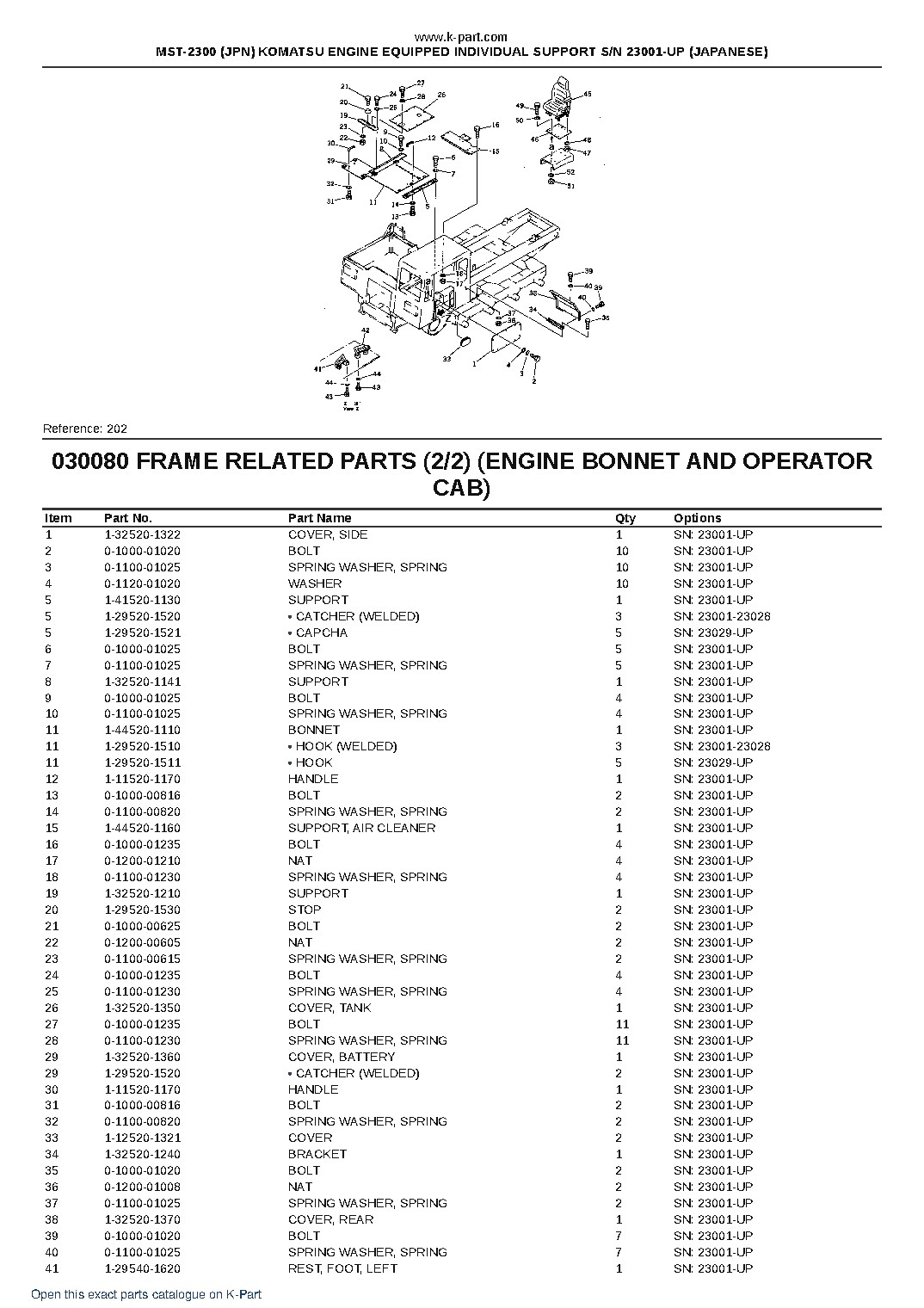 MST-2300 (JPN) KOMATSU ENGINE EQUIPPED INDIVIDUAL SUPPORT S/N 23001-UP (JAPANESE) – sample page 10