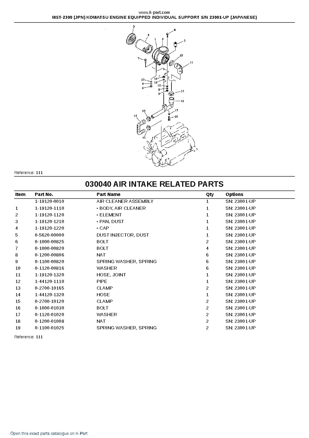 MST-2300 (JPN) KOMATSU ENGINE EQUIPPED INDIVIDUAL SUPPORT S/N 23001-UP (JAPANESE) – sample page 5