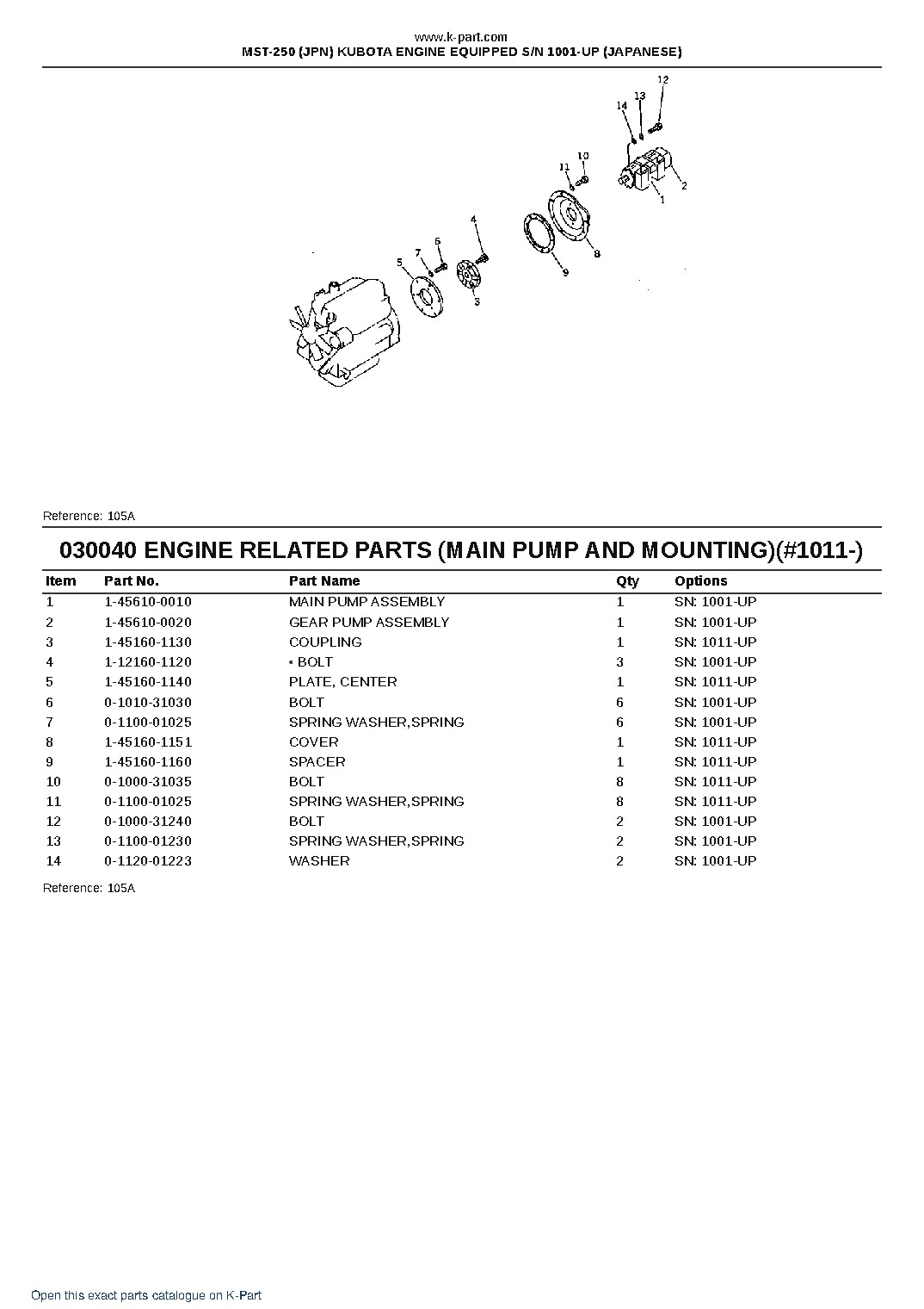 MST-250 (JPN) KUBOTA ENGINE EQUIPPED S/N 1001-UP (JAPANESE) – sample page 6