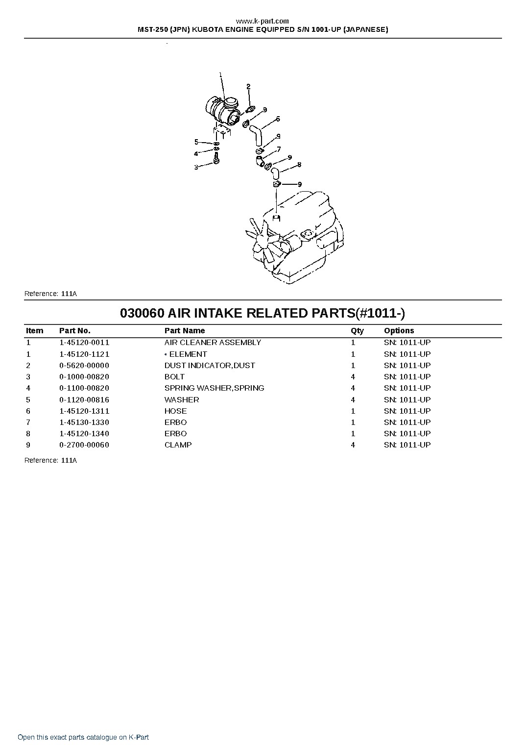 MST-250 (JPN) KUBOTA ENGINE EQUIPPED S/N 1001-UP (JAPANESE) – sample page 8
