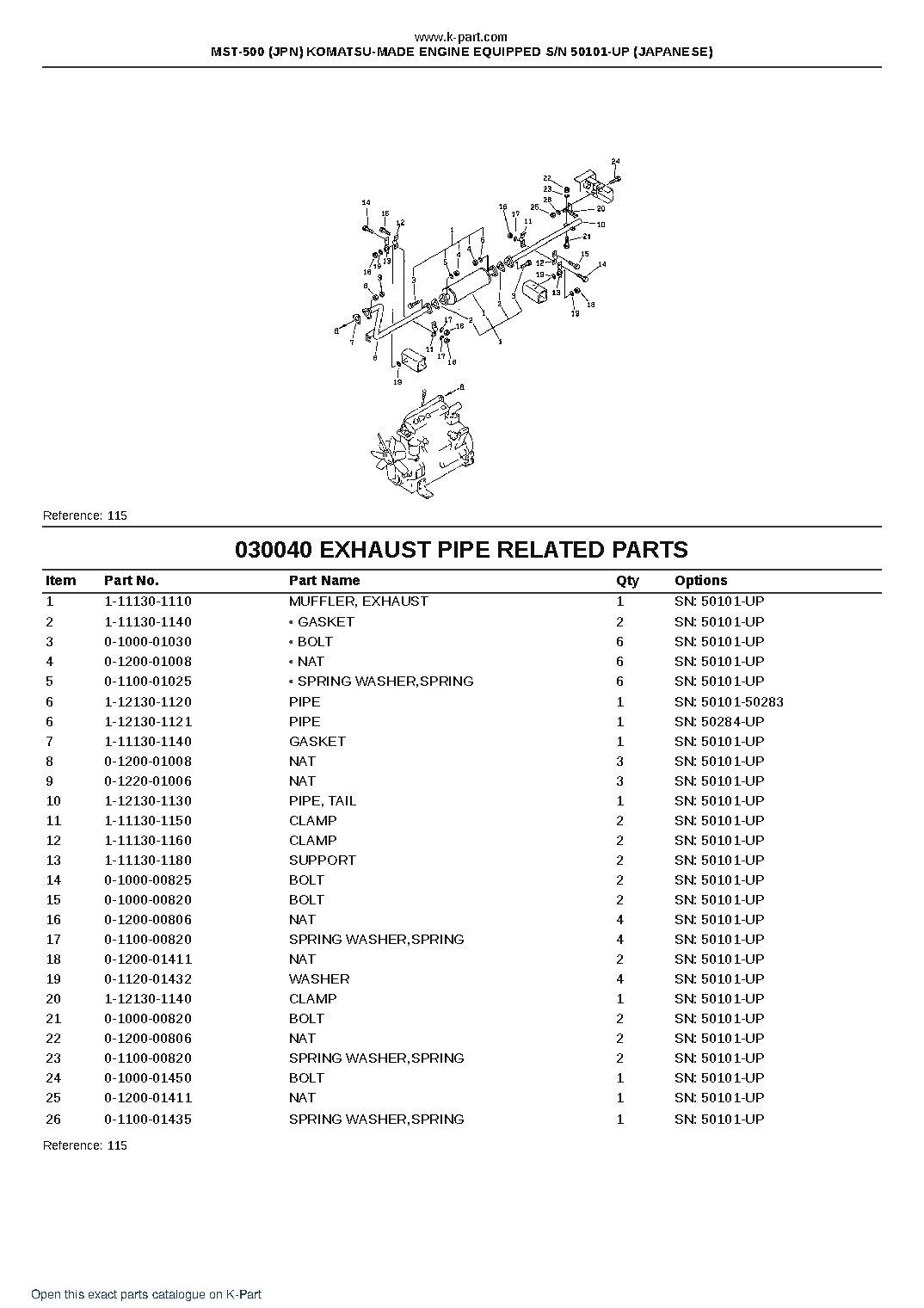 MST-500 (JPN) KOMATSU-MADE ENGINE EQUIPPED S/N 50101-UP (JAPANESE) – sample page 4