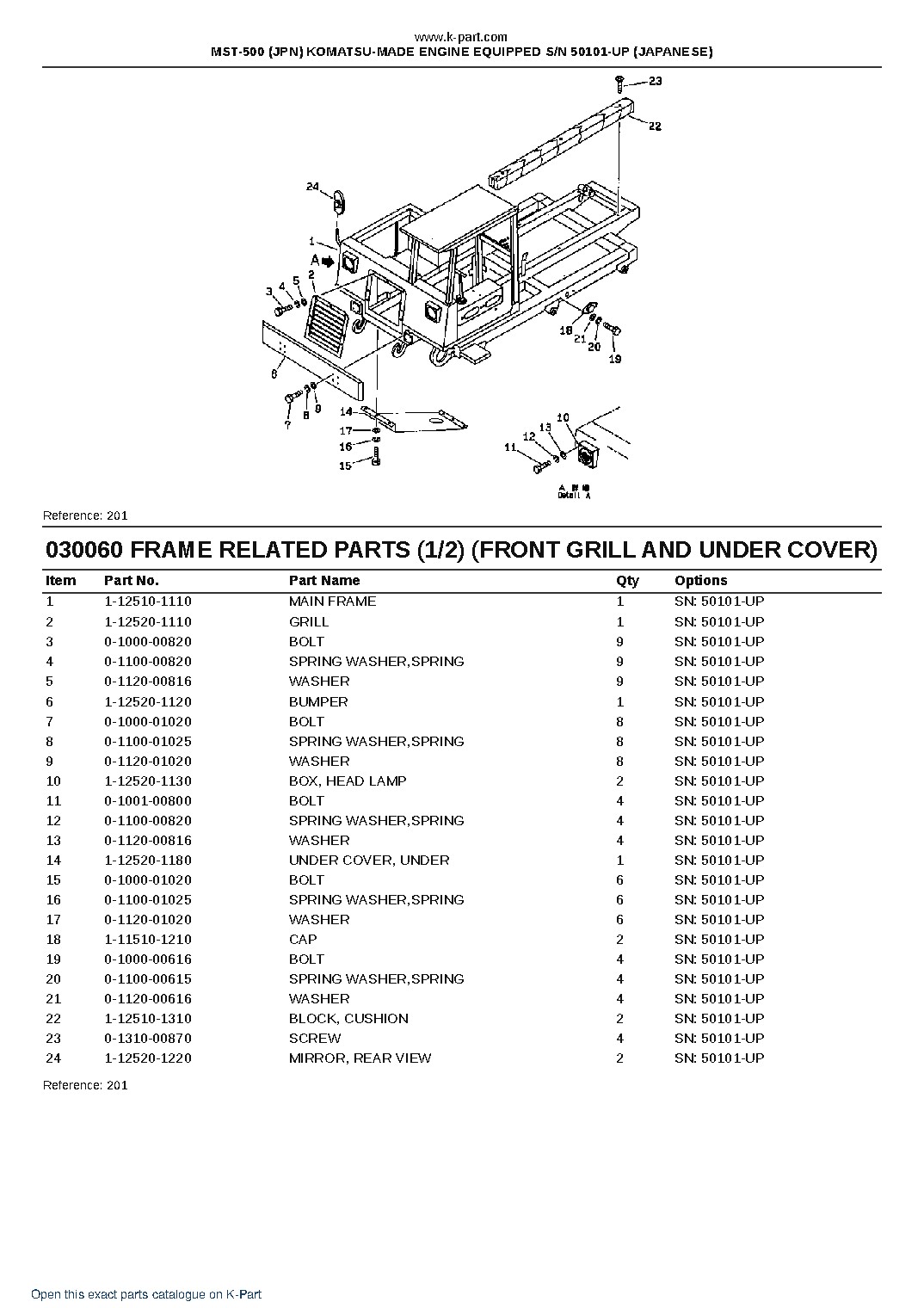 MST-500 (JPN) KOMATSU-MADE ENGINE EQUIPPED S/N 50101-UP (JAPANESE) – sample page 6