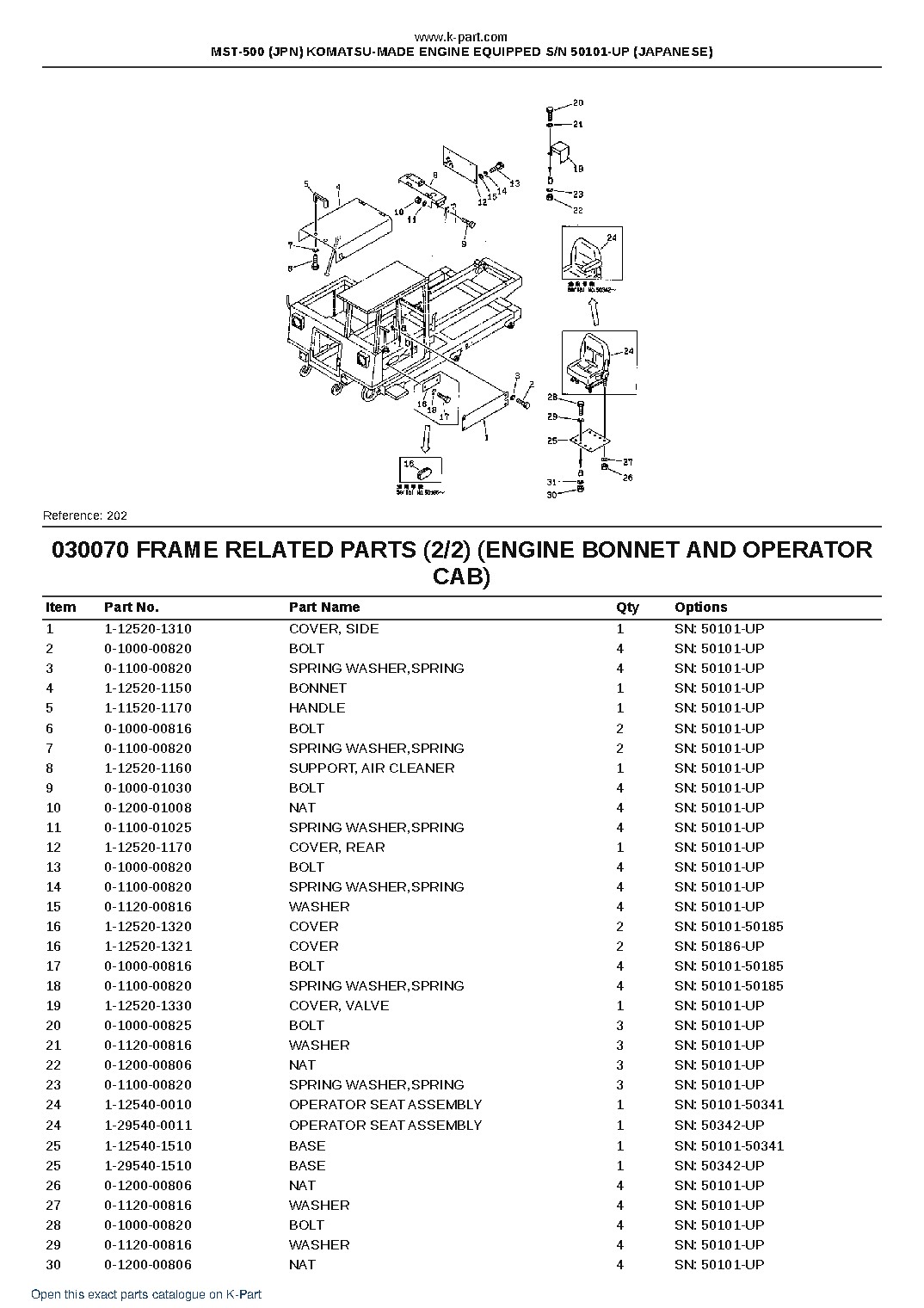 MST-500 (JPN) KOMATSU-MADE ENGINE EQUIPPED S/N 50101-UP (JAPANESE) – sample page 7