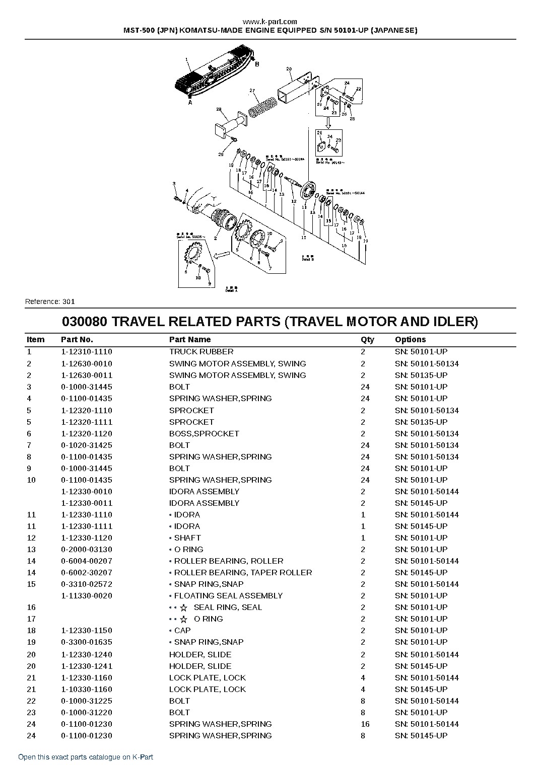MST-500 (JPN) KOMATSU-MADE ENGINE EQUIPPED S/N 50101-UP (JAPANESE) – sample page 9