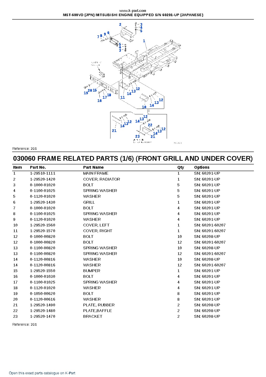 MST-600VD (JPN) MITSUBISHI ENGINE EQUIPPED S/N 60201-UP (JAPANESE) – sample page 7