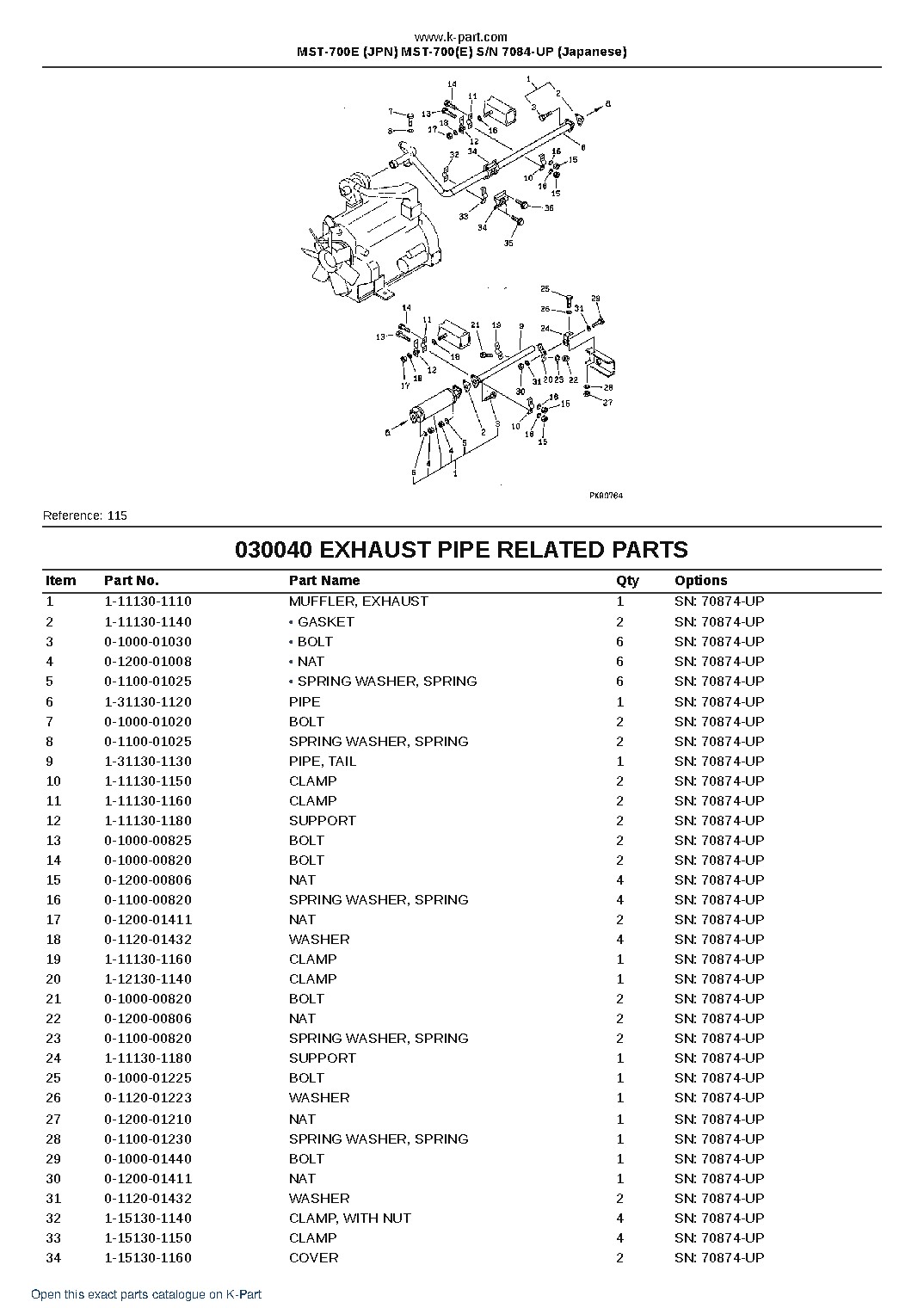 MST-700E (JPN) MST-700(E) S/N 7084-UP (Japanese) – sample page 5 MST-700E (JPN) MST-700(E) S/N 7084-UP (Japanese) – sample page 5
