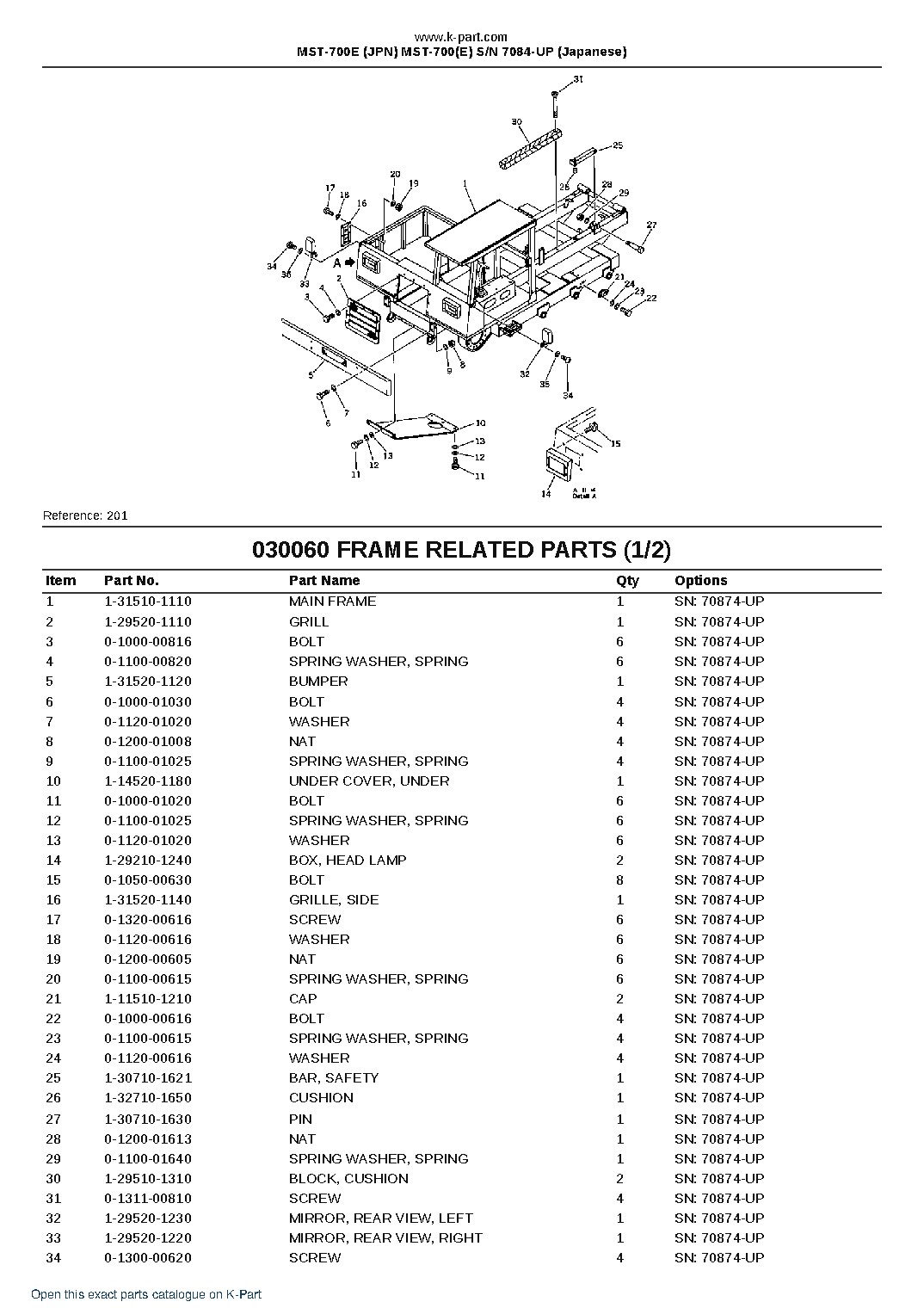 MST-700E (JPN) MST-700(E) S/N 7084-UP (Japanese) – sample page 8 MST-700E (JPN) MST-700(E) S/N 7084-UP (Japanese) – sample page 8