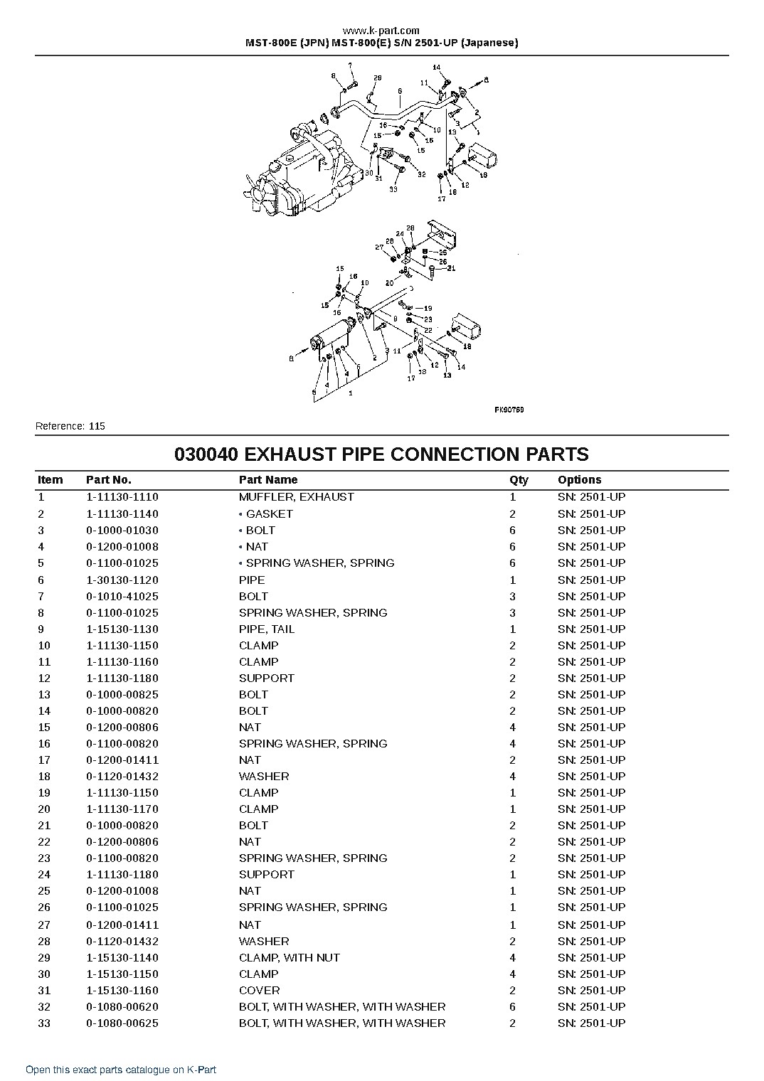 MST-800E (JPN) MST-800(E) S/N 2501-UP (Japanese) – sample page 5 MST-800E (JPN) MST-800(E) S/N 2501-UP (Japanese) – sample page 5