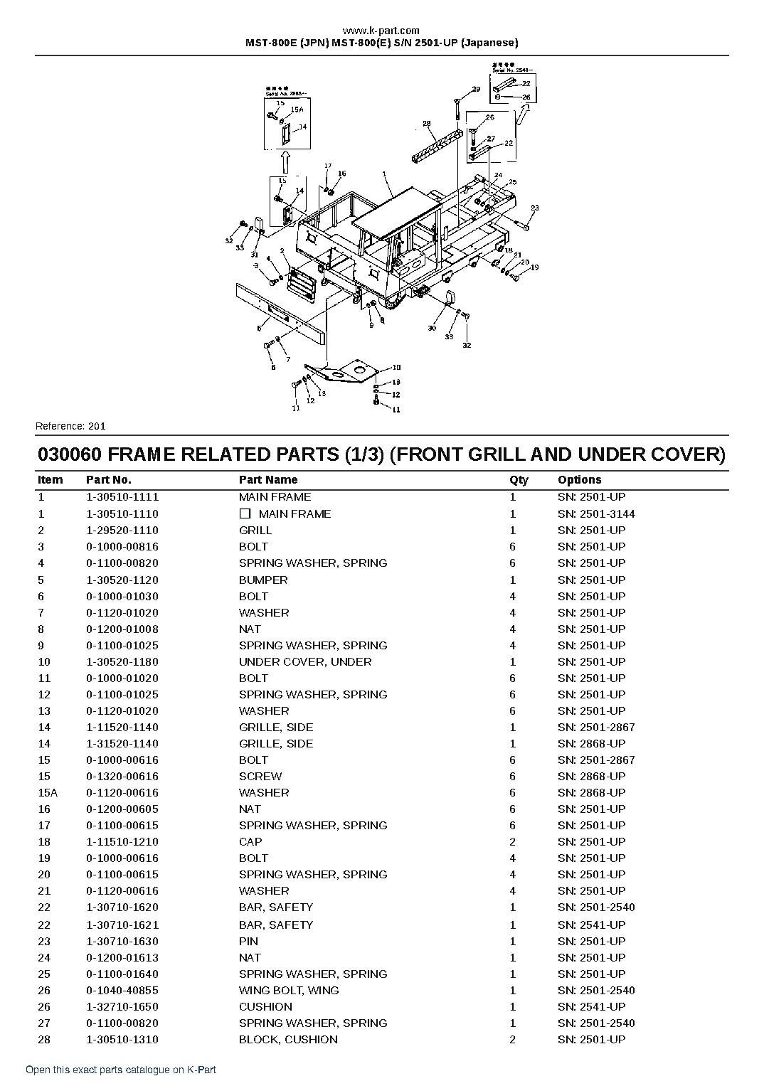 MST-800E (JPN) MST-800(E) S/N 2501-UP (Japanese) – sample page 8 MST-800E (JPN) MST-800(E) S/N 2501-UP (Japanese) – sample page 8