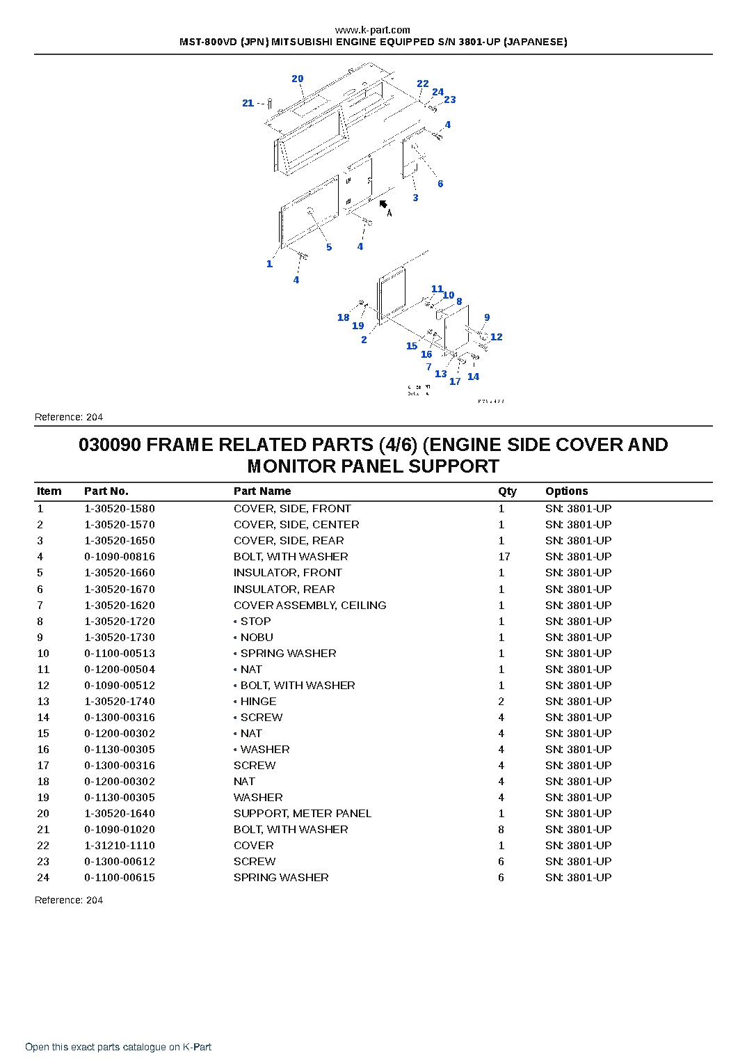 MST-800VD (JPN) MITSUBISHI ENGINE EQUIPPED S/N 3801-UP (JAPANESE) – sample page 10 MST-800VD (JPN) MITSUBISHI ENGINE EQUIPPED S/N 3801-UP (JAPANESE) – sample page 10