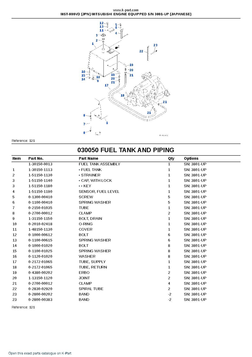 MST-800VD (JPN) MITSUBISHI ENGINE EQUIPPED S/N 3801-UP (JAPANESE) – sample page 6 MST-800VD (JPN) MITSUBISHI ENGINE EQUIPPED S/N 3801-UP (JAPANESE) – sample page 6