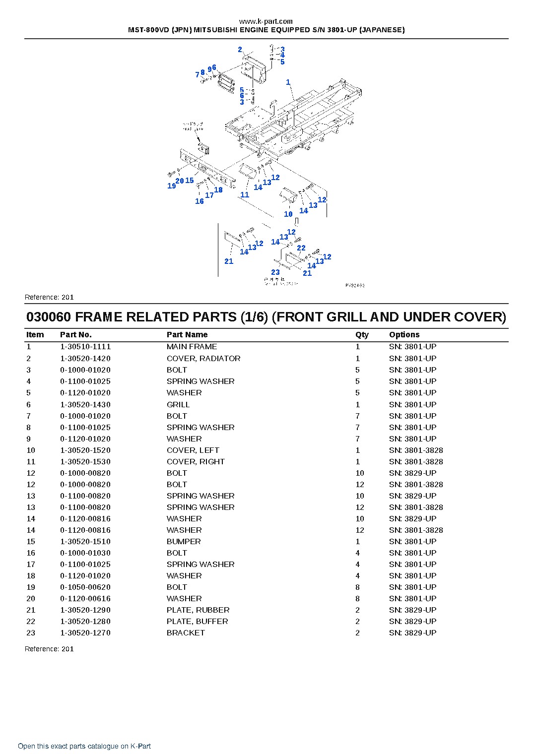 MST-800VD (JPN) MITSUBISHI ENGINE EQUIPPED S/N 3801-UP (JAPANESE) – sample page 7 MST-800VD (JPN) MITSUBISHI ENGINE EQUIPPED S/N 3801-UP (JAPANESE) – sample page 7