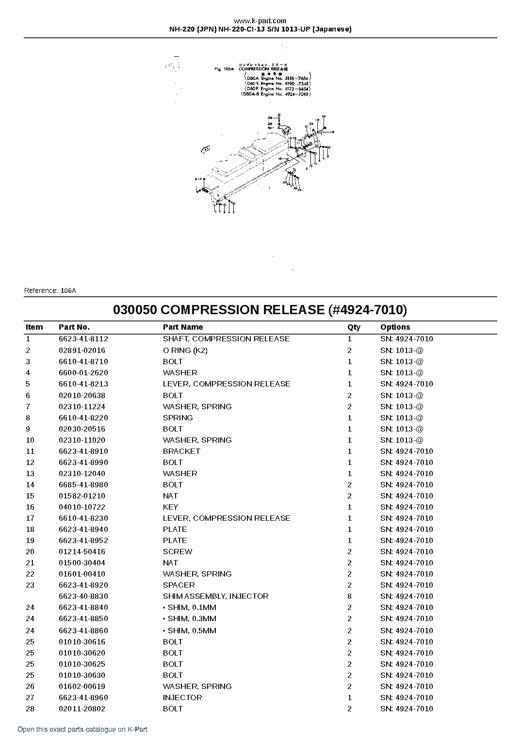 NH-220 (JPN) NH-220-CI-1J S/N 1013-UP (Japanese) – sample page 8 NH-220 (JPN) NH-220-CI-1J S/N 1013-UP (Japanese) – sample page 8
