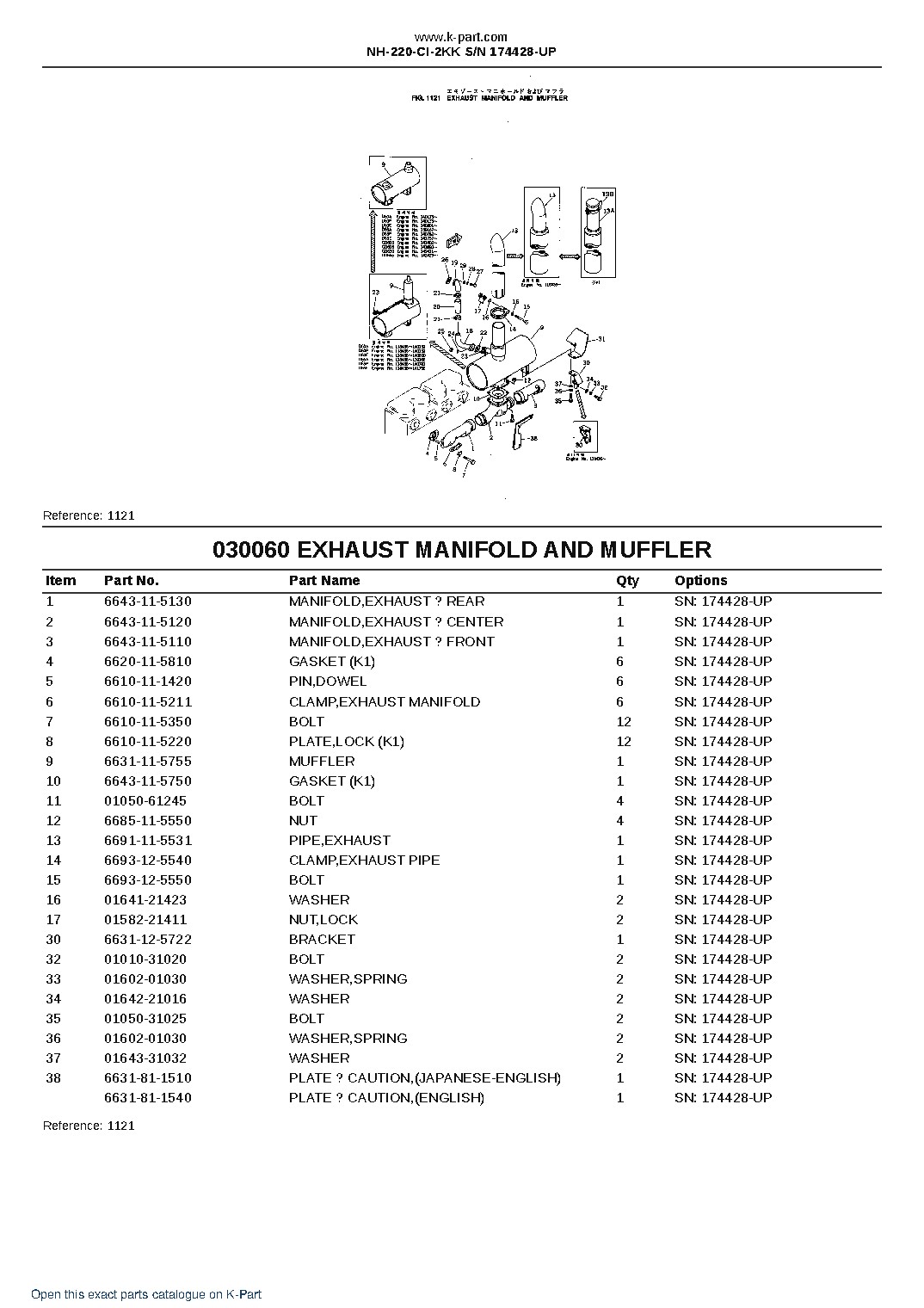 NH-220-CI-2KK S/N 174428-UP – sample page 8 NH-220-CI-2KK S/N 174428-UP – sample page 8