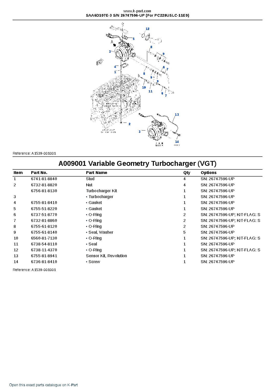 SAA6D107E-3 S/N 26747596-UP (For PC228USLC-11E0) – sample page 9