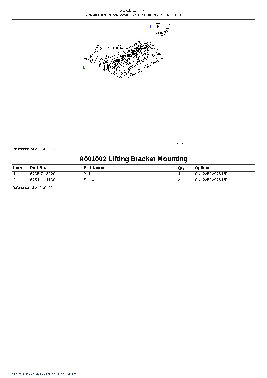 SAA4D107E-5 S/N 22502976-UP (For PC170LC-11E0) – sample page 2 SAA4D107E-5 S/N 22502976-UP (For PC170LC-11E0) – sample page 2