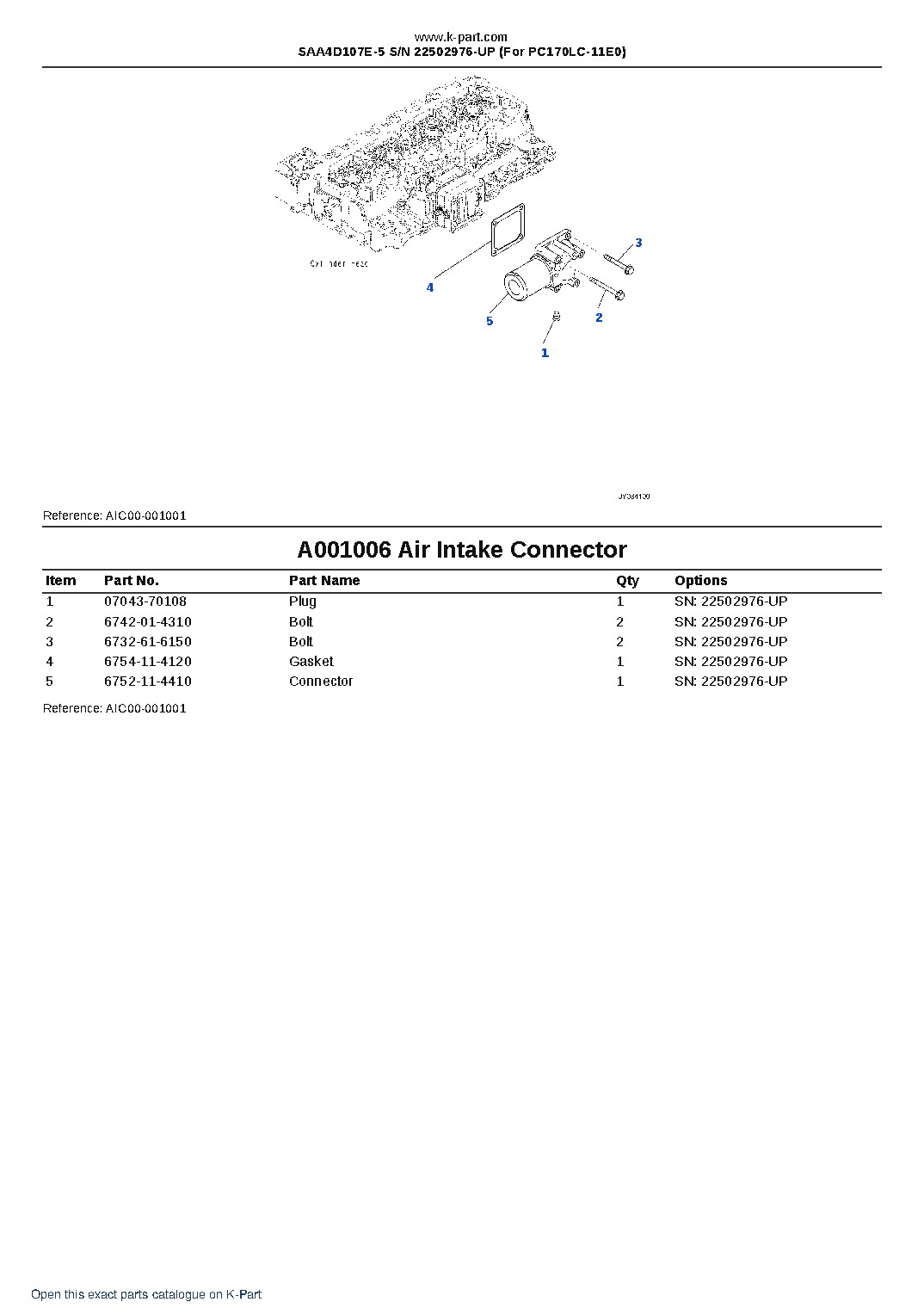 SAA4D107E-5 S/N 22502976-UP (For PC170LC-11E0) – sample page 6 SAA4D107E-5 S/N 22502976-UP (For PC170LC-11E0) – sample page 6