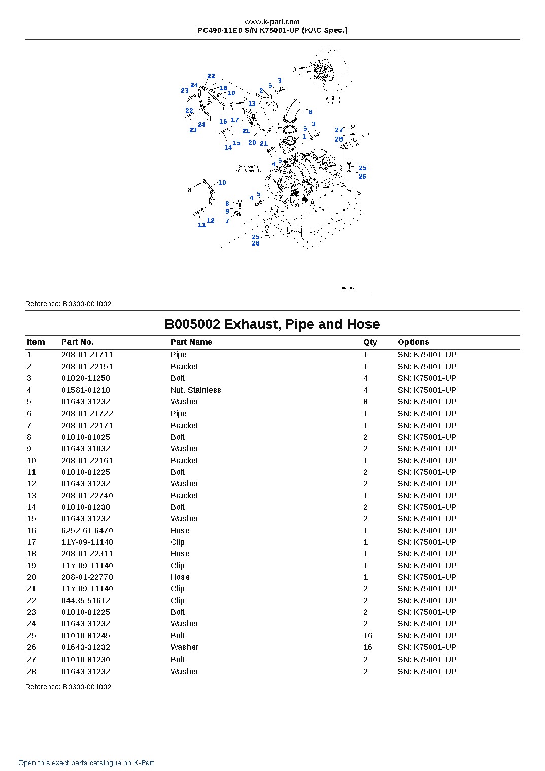PC490-11E0 S/N K75001-UP (KAC Spec.) – sample page 7 PC490-11E0 S/N K75001-UP (KAC Spec.) – sample page 7