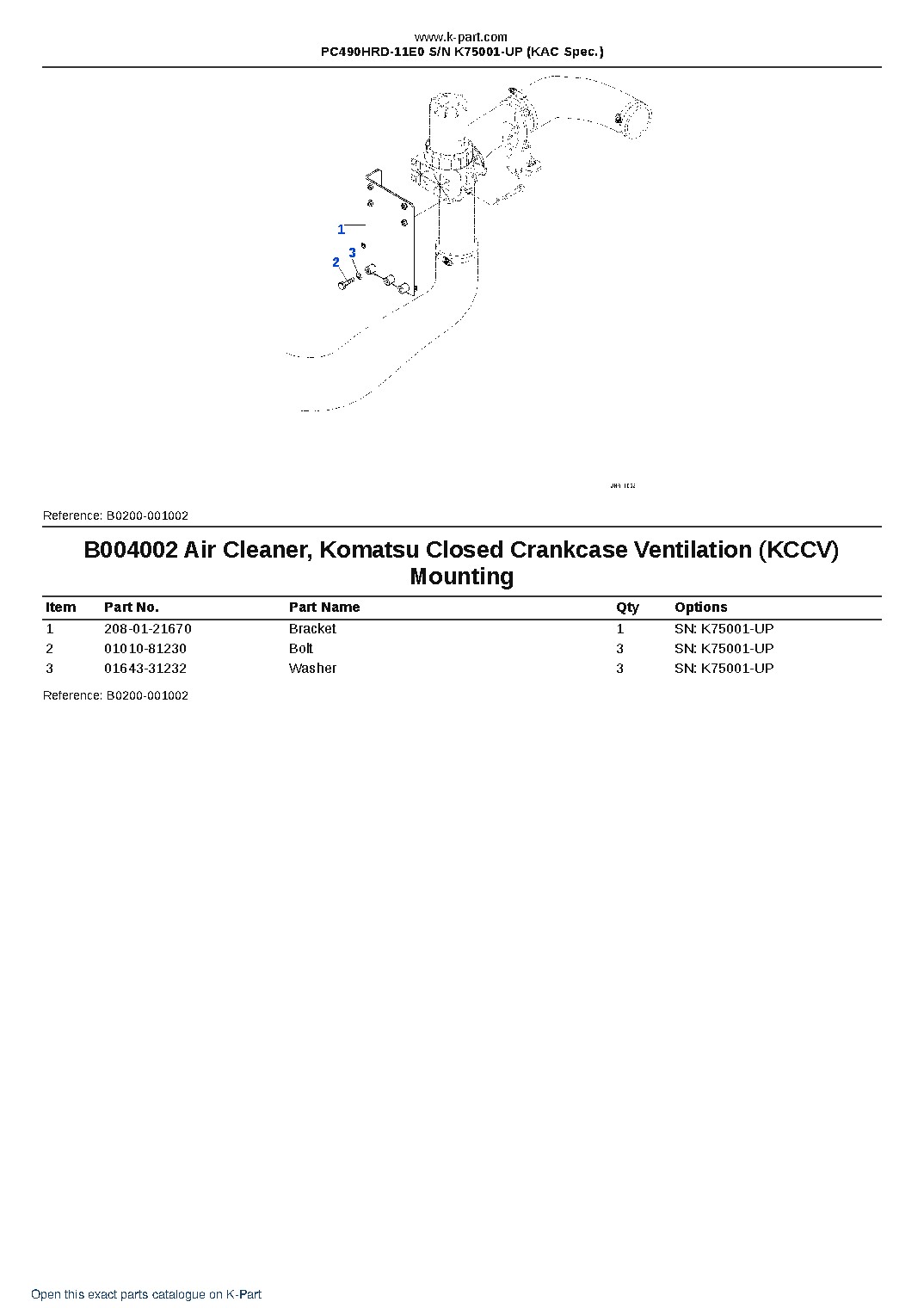 PC490HRD-11E0 S/N K75001-UP (KAC Spec.) – sample page 5 PC490HRD-11E0 S/N K75001-UP (KAC Spec.) – sample page 5