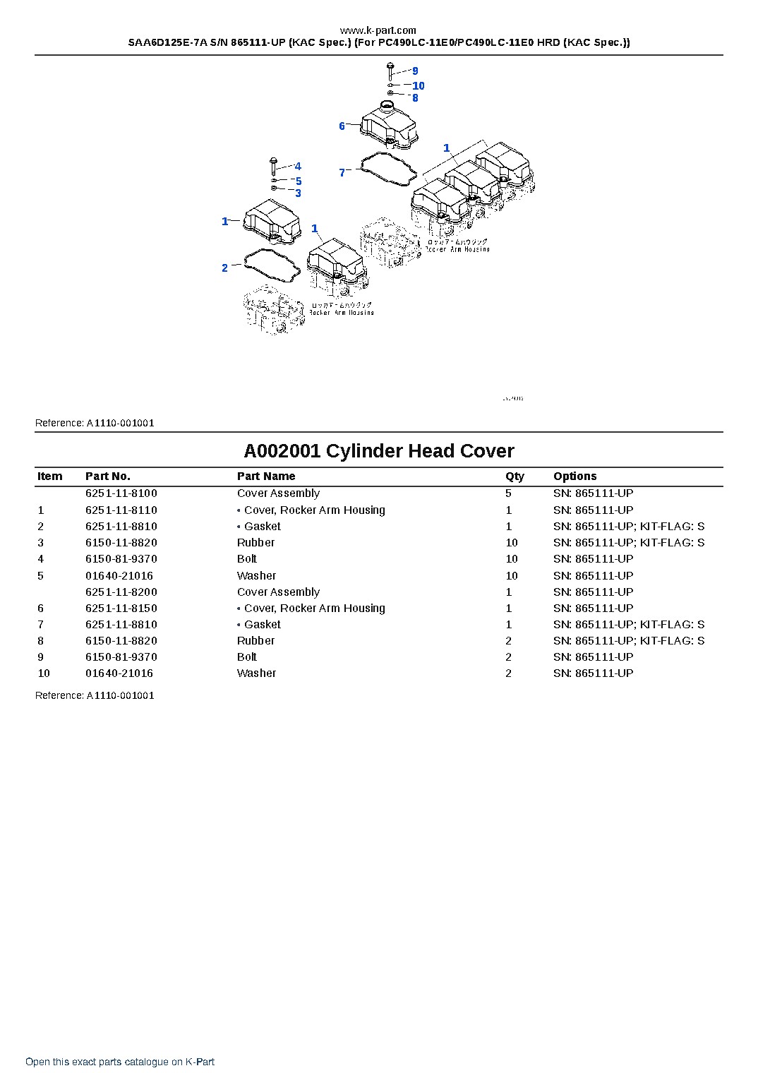 SAA6D125E-7A S/N 865111-UP (KAC Spec.) (For PC490LC-11E0/PC490LC-11E0 HRD (KAC Spec.)) – sample page 3 SAA6D125E-7A S/N 865111-UP (KAC Spec.) (For PC490LC-11E0/PC490LC-11E0 HRD (KAC Spec.)) – sample page 3