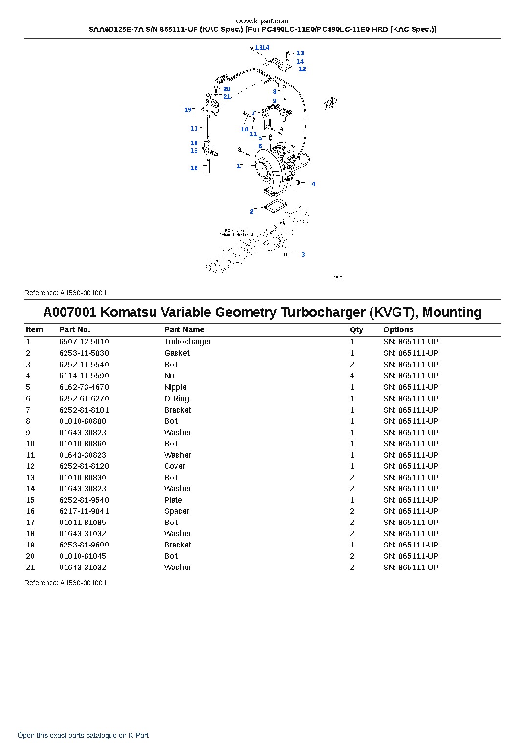 SAA6D125E-7A S/N 865111-UP (KAC Spec.) (For PC490LC-11E0/PC490LC-11E0 HRD (KAC Spec.)) – sample page 8 SAA6D125E-7A S/N 865111-UP (KAC Spec.) (For PC490LC-11E0/PC490LC-11E0 HRD (KAC Spec.)) – sample page 8