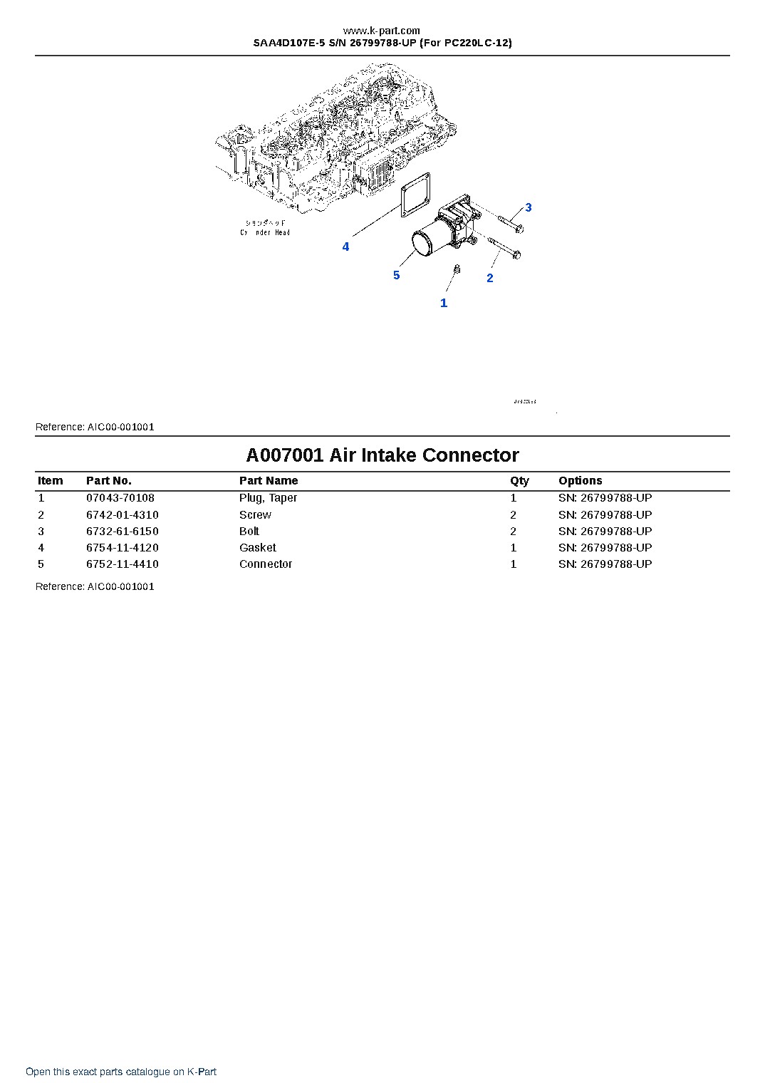 SAA4D107E-5 S/N 26799788-UP (For PC220LC-12) – sample page 7 SAA4D107E-5 S/N 26799788-UP (For PC220LC-12) – sample page 7