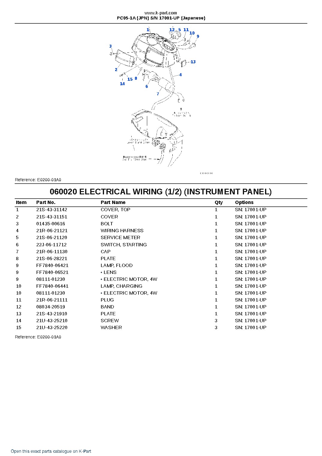 PC05-1A (JPN)  S/N 17001-UP (Japanese) – sample page 4
