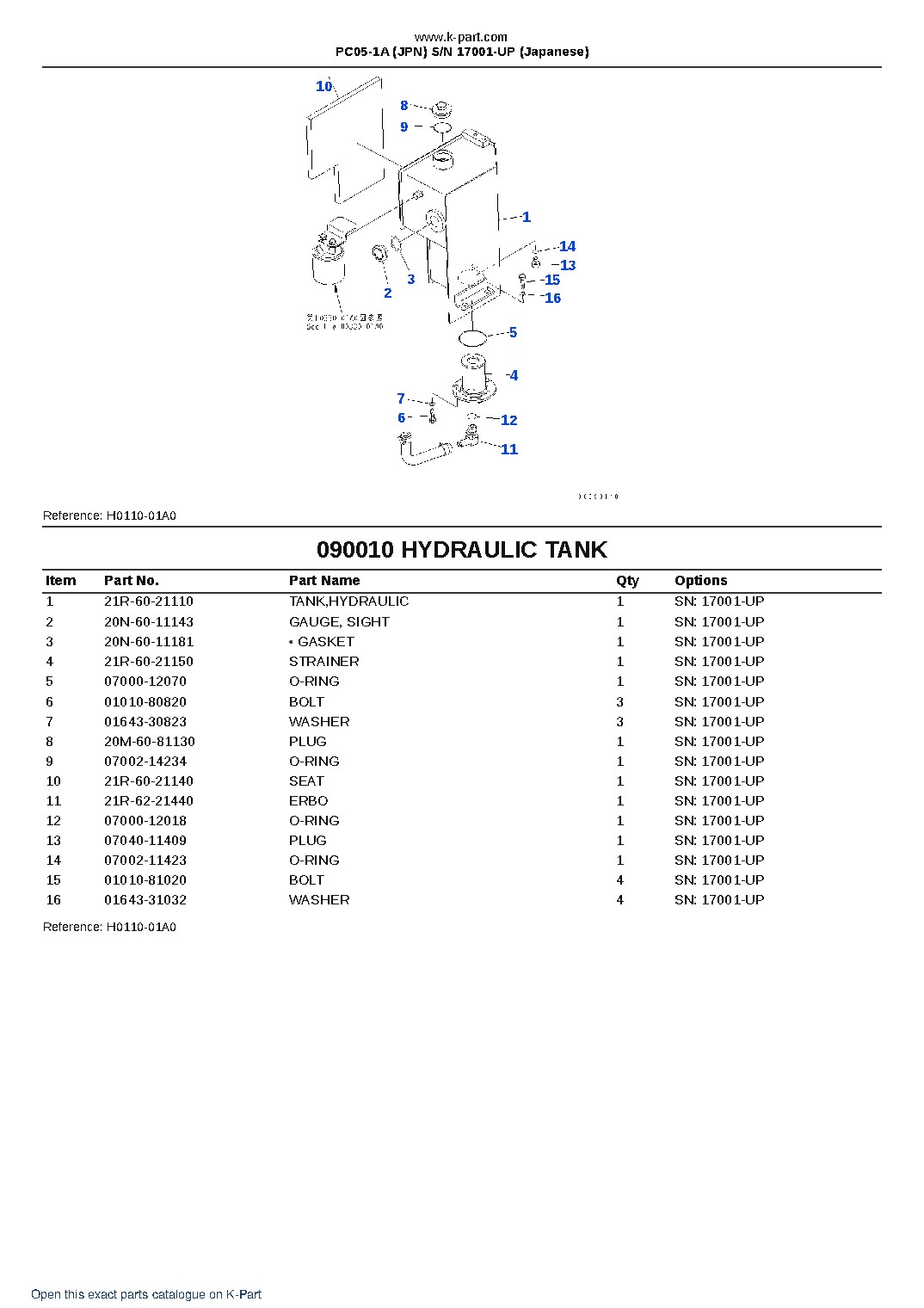 PC05-1A (JPN)  S/N 17001-UP (Japanese) – sample page 6