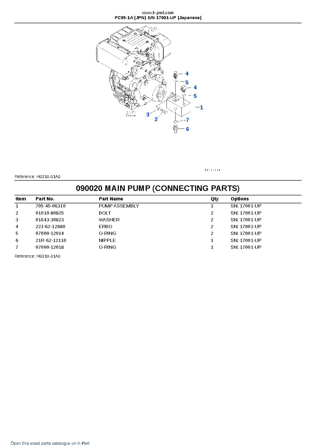 PC05-1A (JPN)  S/N 17001-UP (Japanese) – sample page 7