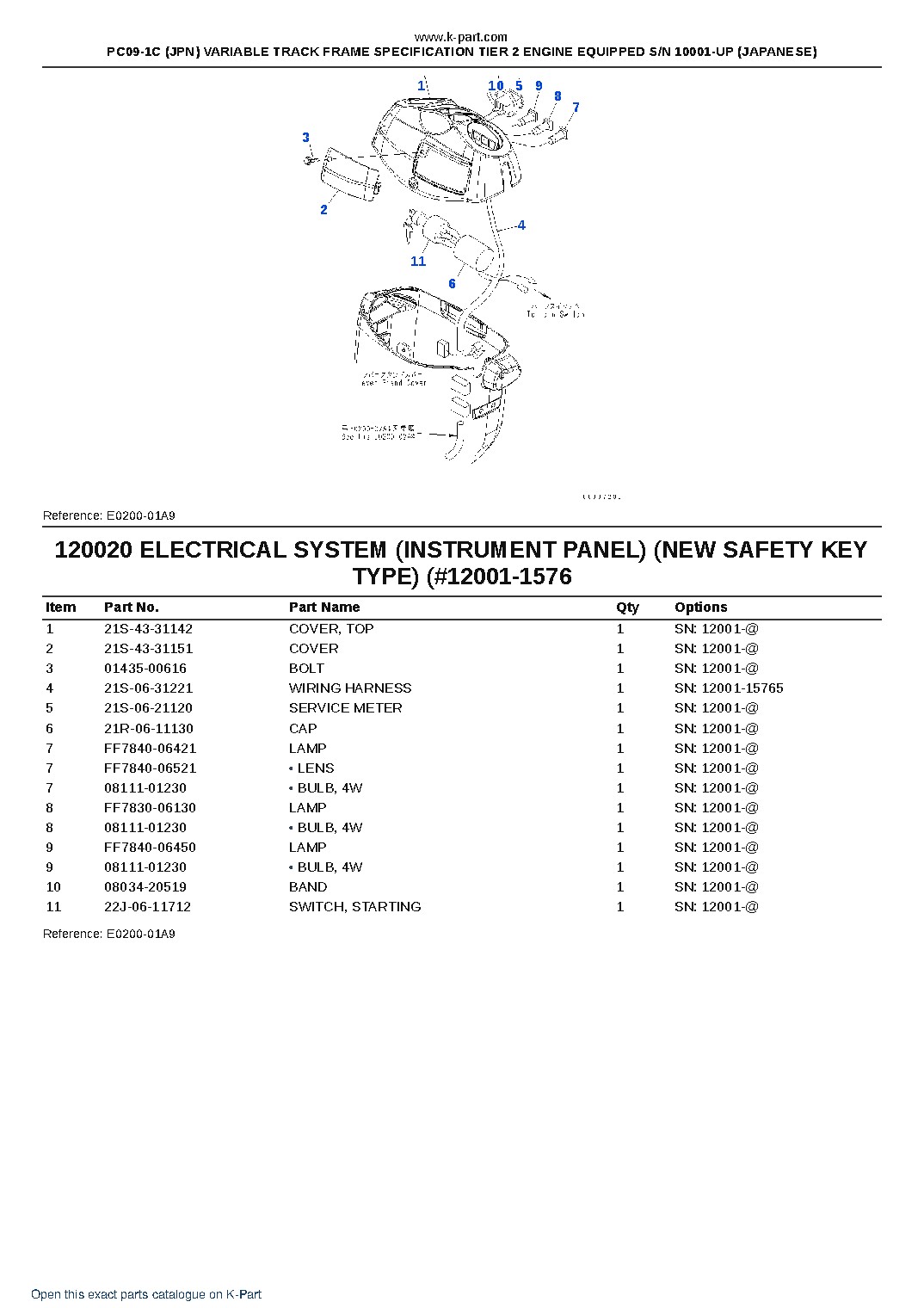 PC09-1C (JPN) VARIABLE TRACK FRAME SPECIFICATION TIER 2 ENGINE EQUIPPED S/N 10001-UP (JAPANESE) – sample page 10 PC09-1C (JPN) VARIABLE TRACK FRAME SPECIFICATION TIER 2 ENGINE EQUIPPED S/N 10001-UP (JAPANESE) – sample page 10