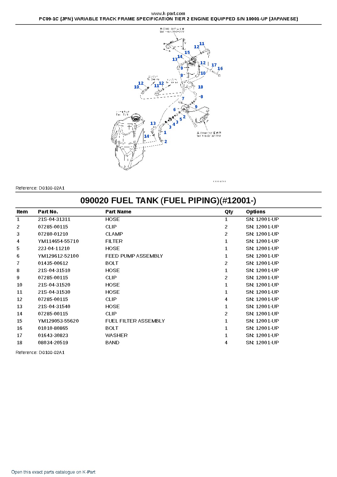 PC09-1C (JPN) VARIABLE TRACK FRAME SPECIFICATION TIER 2 ENGINE EQUIPPED S/N 10001-UP (JAPANESE) – sample page 8 PC09-1C (JPN) VARIABLE TRACK FRAME SPECIFICATION TIER 2 ENGINE EQUIPPED S/N 10001-UP (JAPANESE) – sample page 8