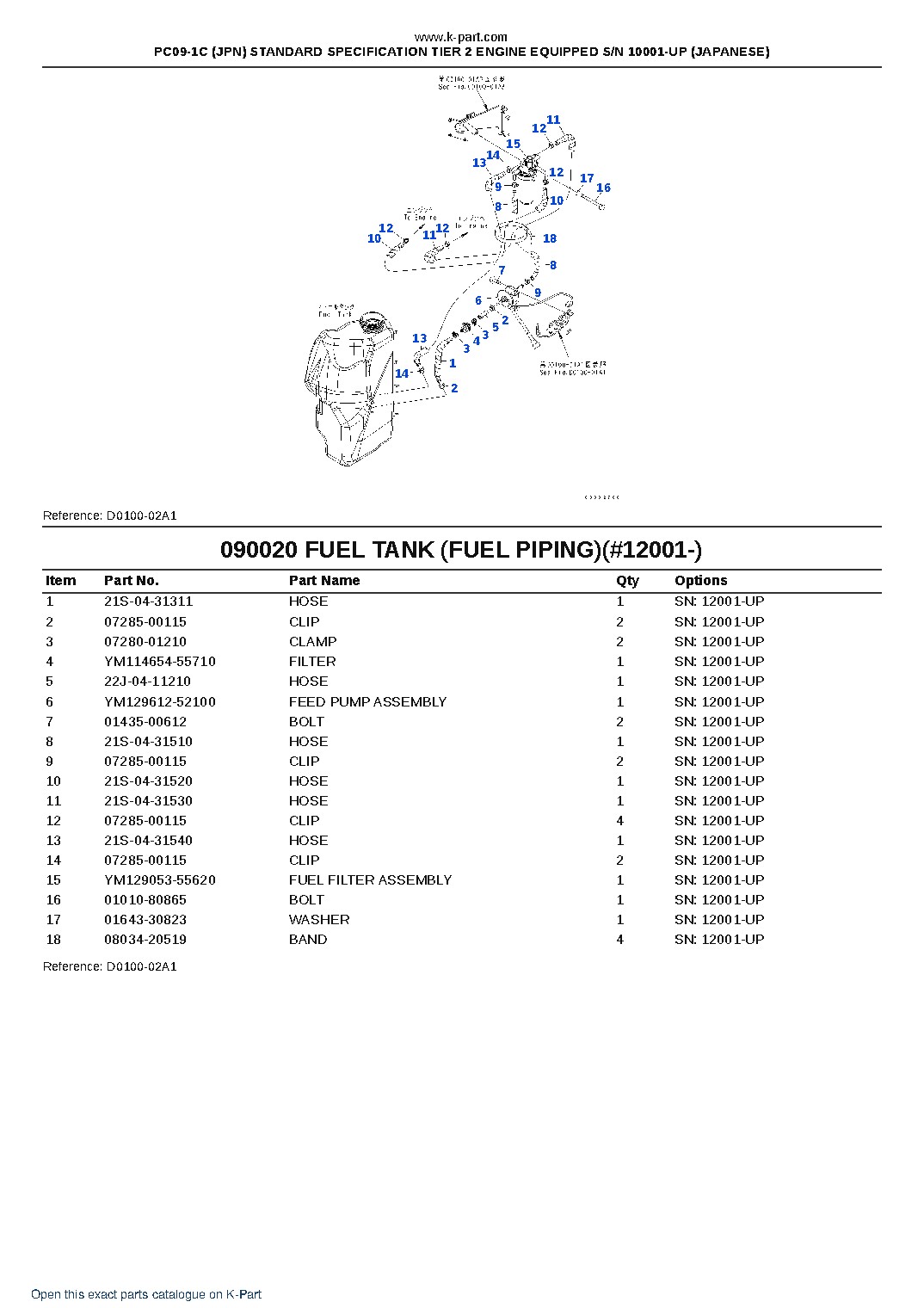 PC09-1C (JPN) STANDARD SPECIFICATION TIER 2 ENGINE EQUIPPED S/N 10001-UP (JAPANESE) – sample page 8 PC09-1C (JPN) STANDARD SPECIFICATION TIER 2 ENGINE EQUIPPED S/N 10001-UP (JAPANESE) – sample page 8