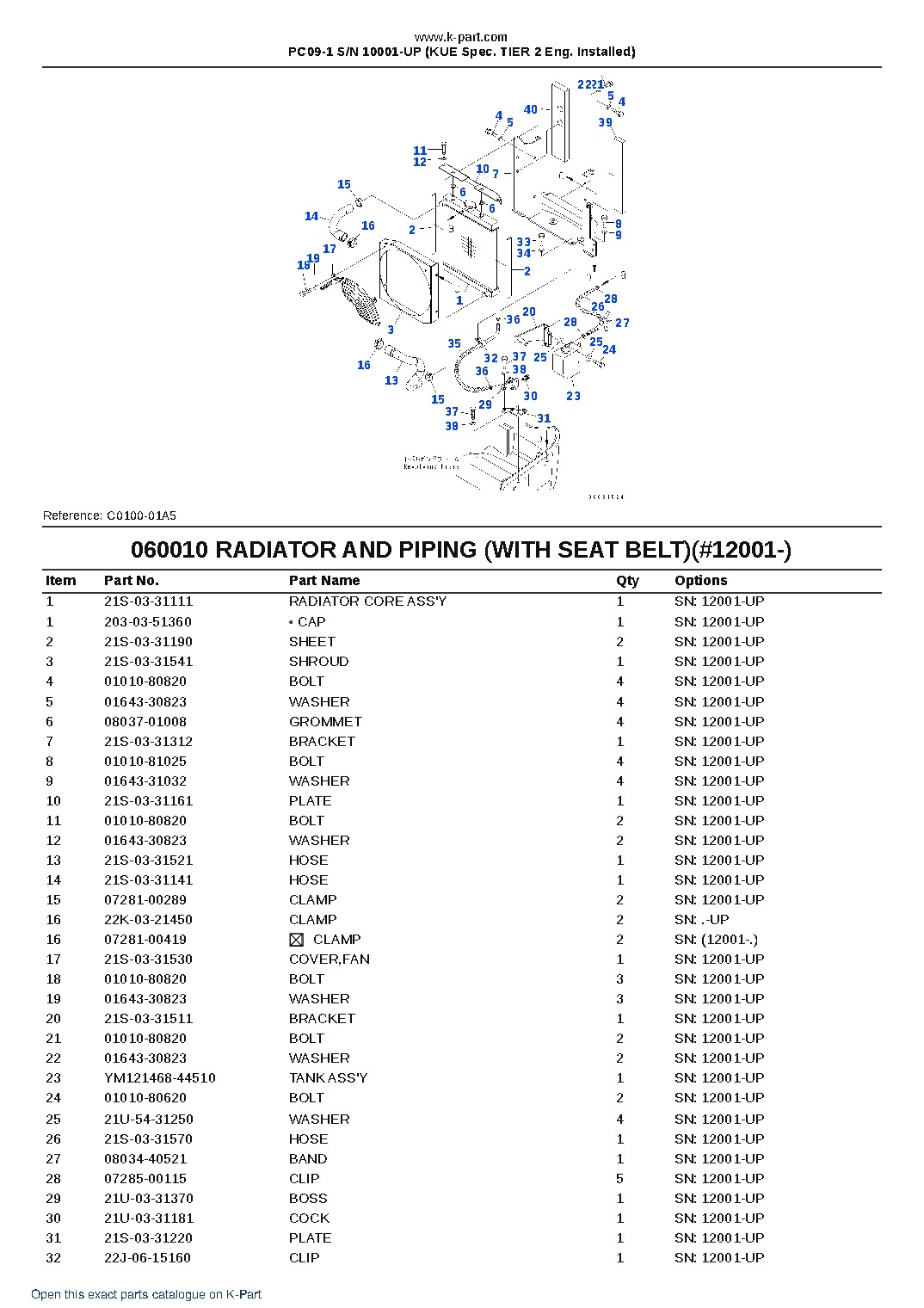 PC09-1 S/N 10001-UP (KUE Spec. TIER 2 Eng. Installed) – sample page 5 PC09-1 S/N 10001-UP (KUE Spec. TIER 2 Eng. Installed) – sample page 5