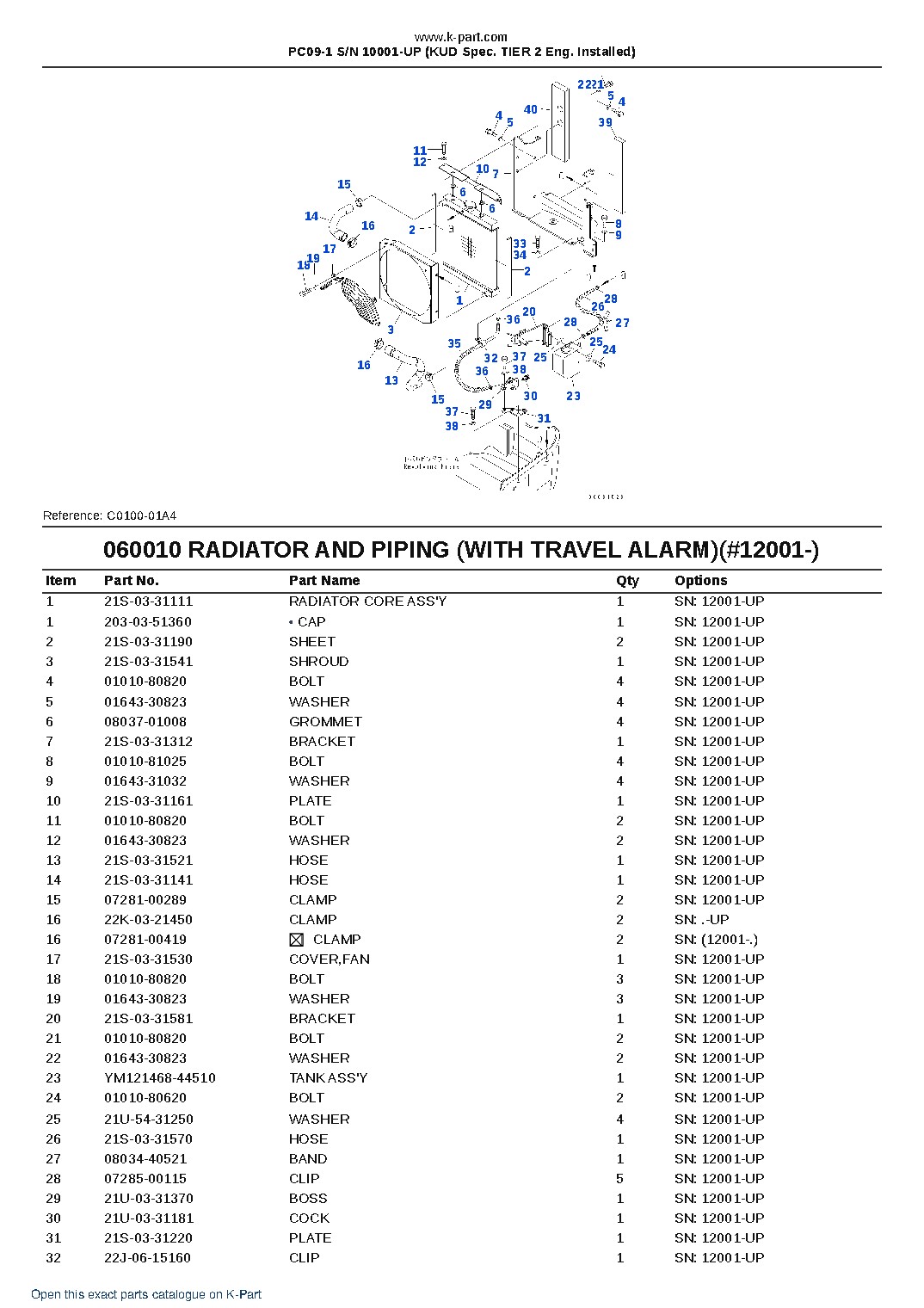 PC09-1 S/N 10001-UP (KUD Spec. TIER 2 Eng. Installed) – sample page 7 PC09-1 S/N 10001-UP (KUD Spec. TIER 2 Eng. Installed) – sample page 7
