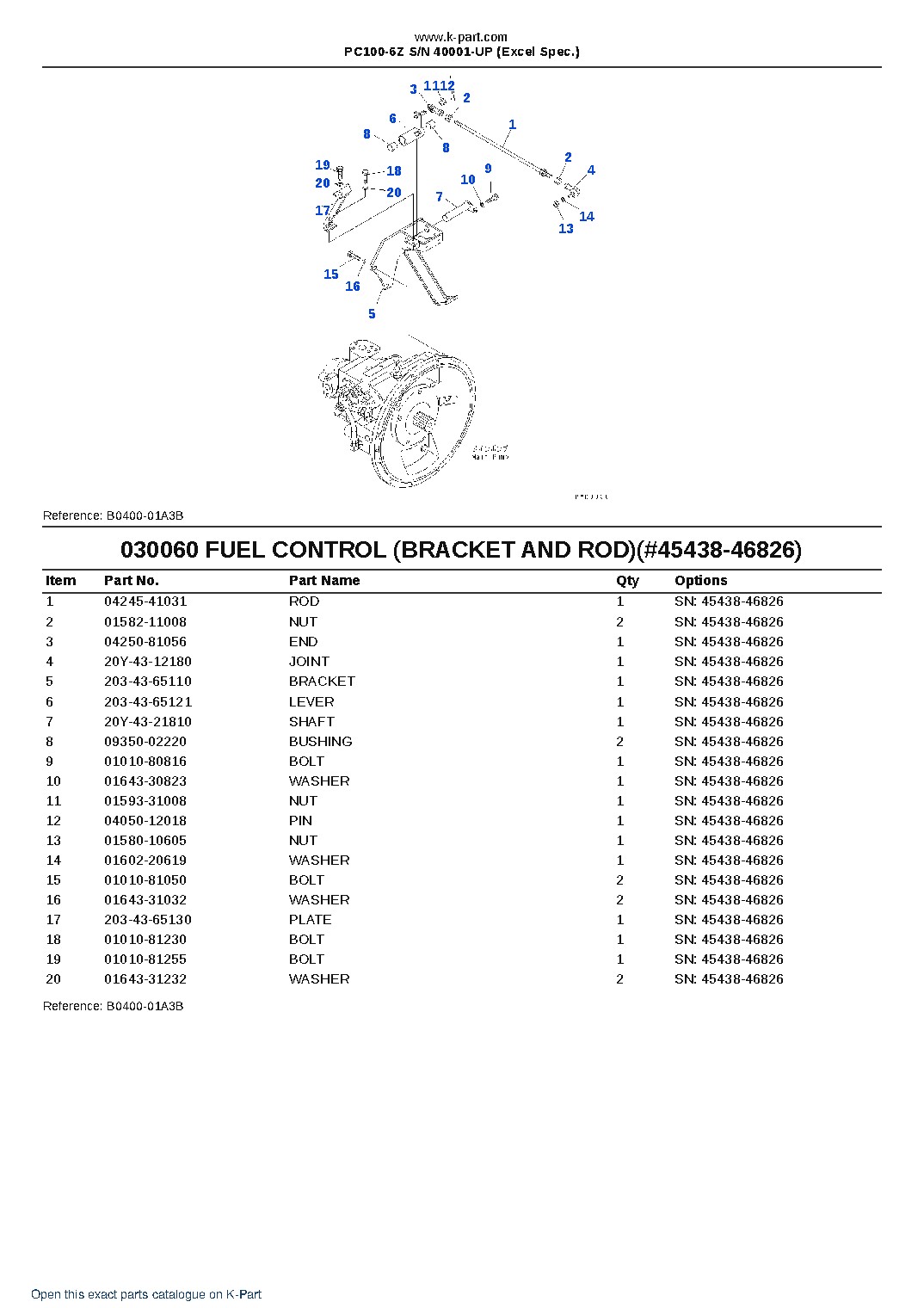 PC100-6Z S/N 40001-UP (Excel Spec.) – sample page 6 PC100-6Z S/N 40001-UP (Excel Spec.) – sample page 6