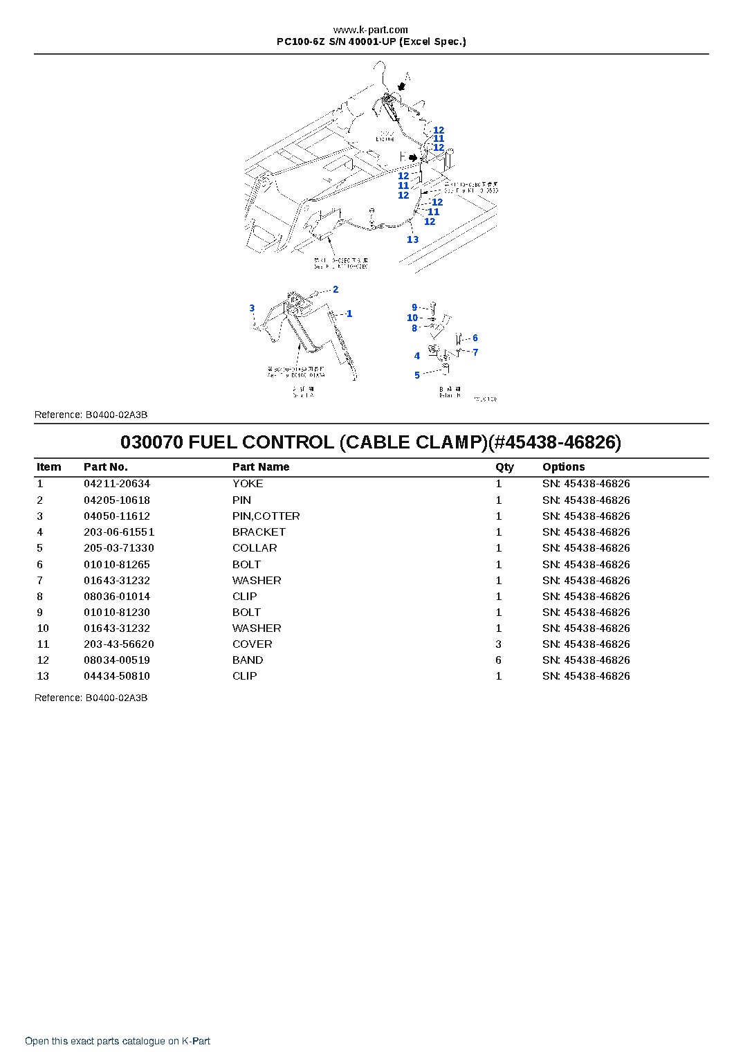 PC100-6Z S/N 40001-UP (Excel Spec.) – sample page 7 PC100-6Z S/N 40001-UP (Excel Spec.) – sample page 7